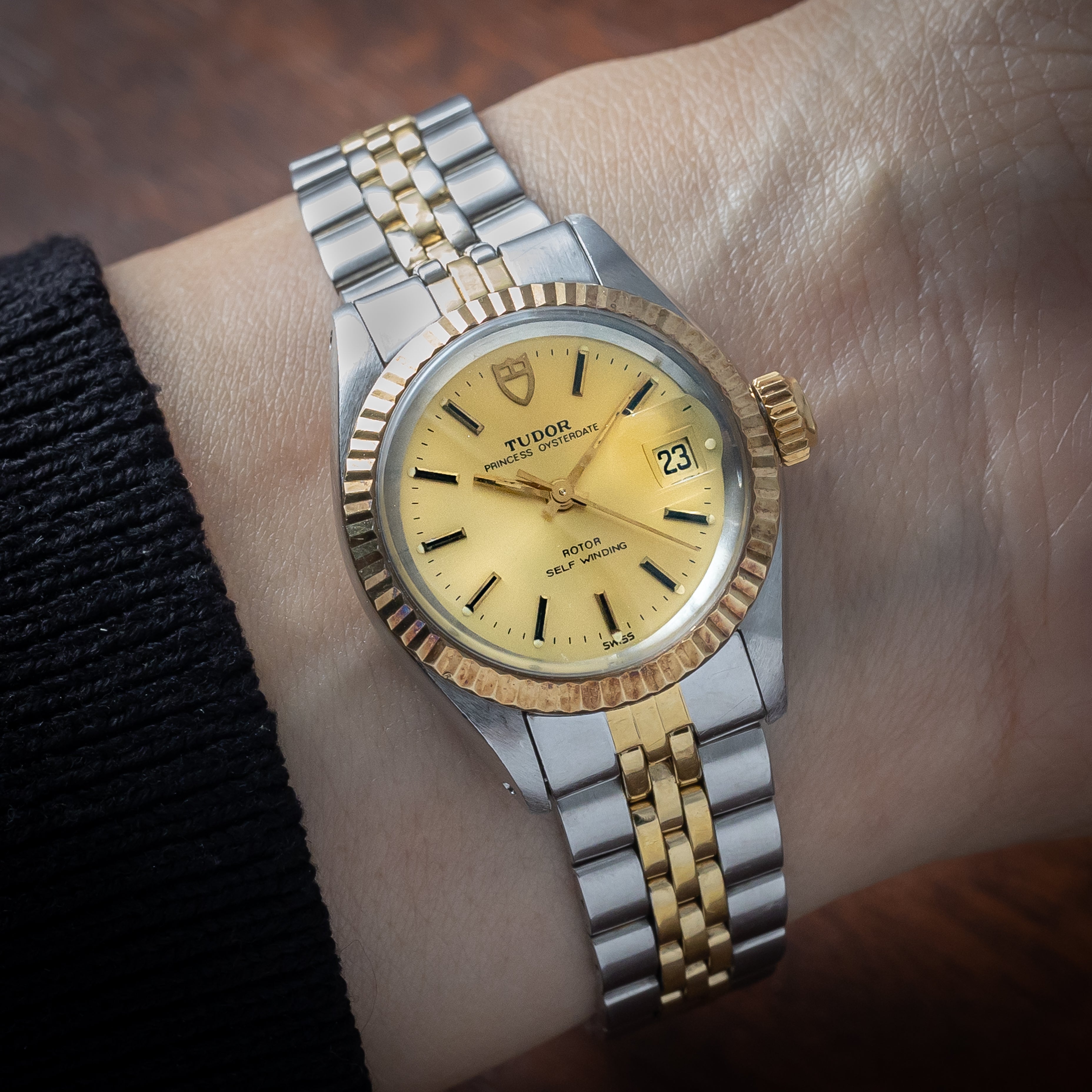 チューダー プリンセスデイト レディース 1985年製 コンビ