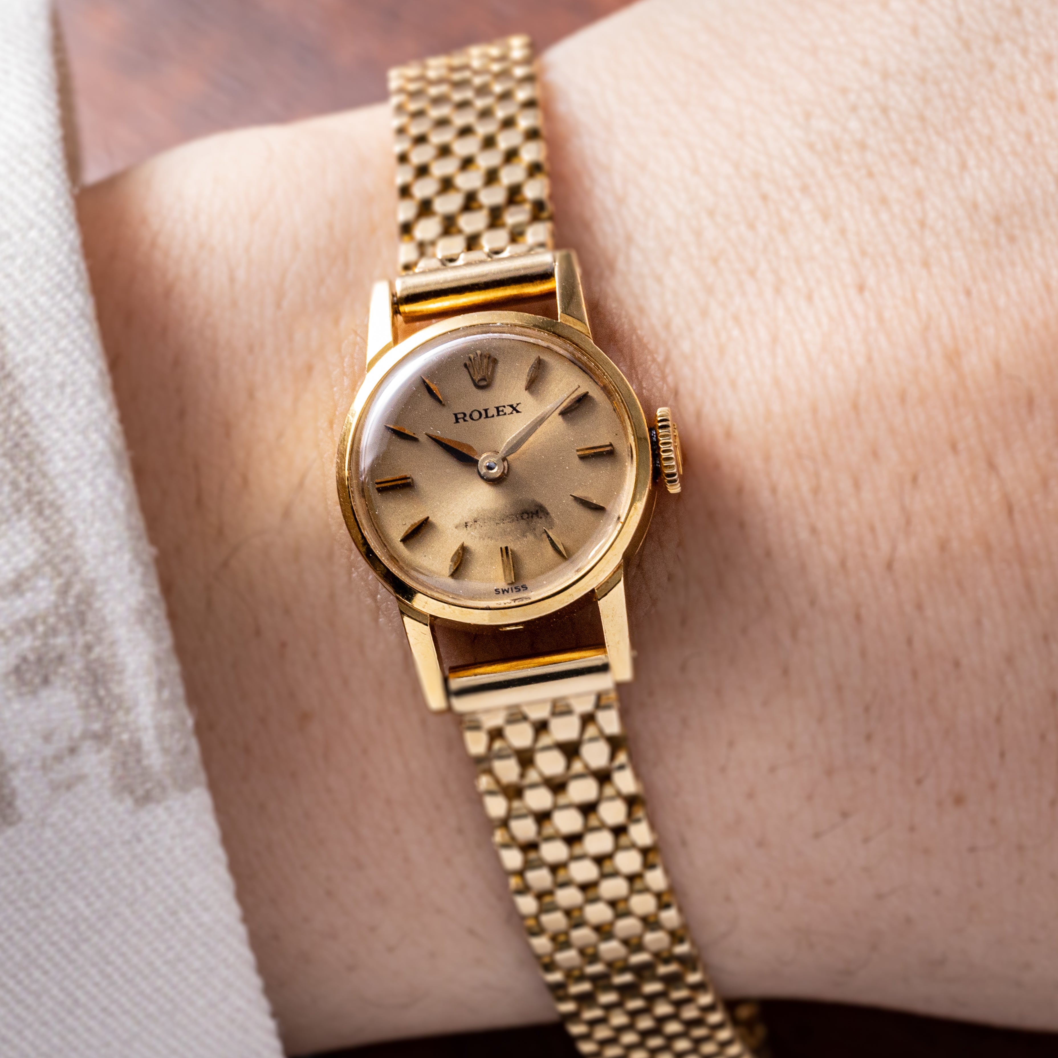 ロレックス レディース 18KYG ブレス付き 1950年代製