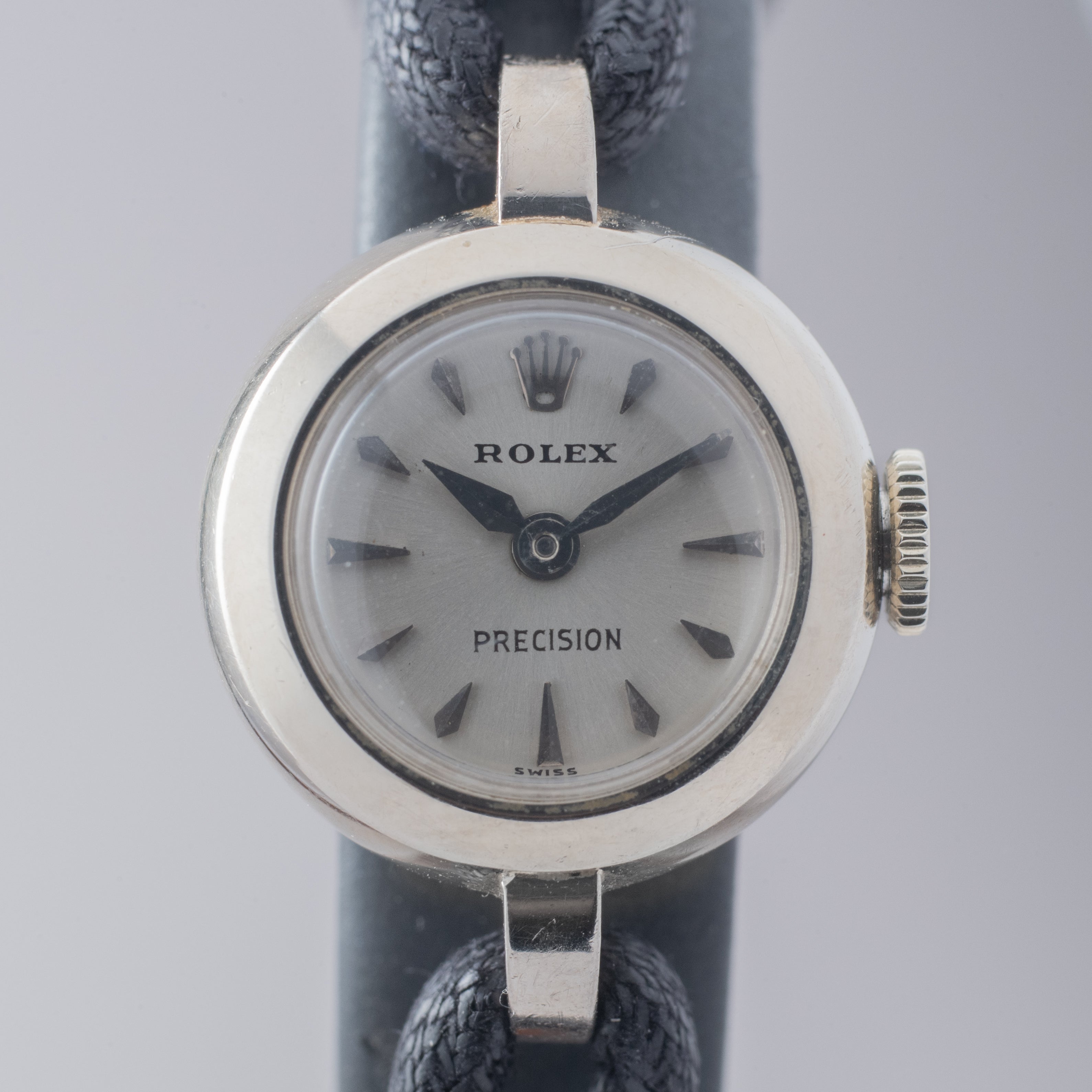 ロレックス レディース 18KWG 南京虫 1950年代製 純正バックル 手巻き