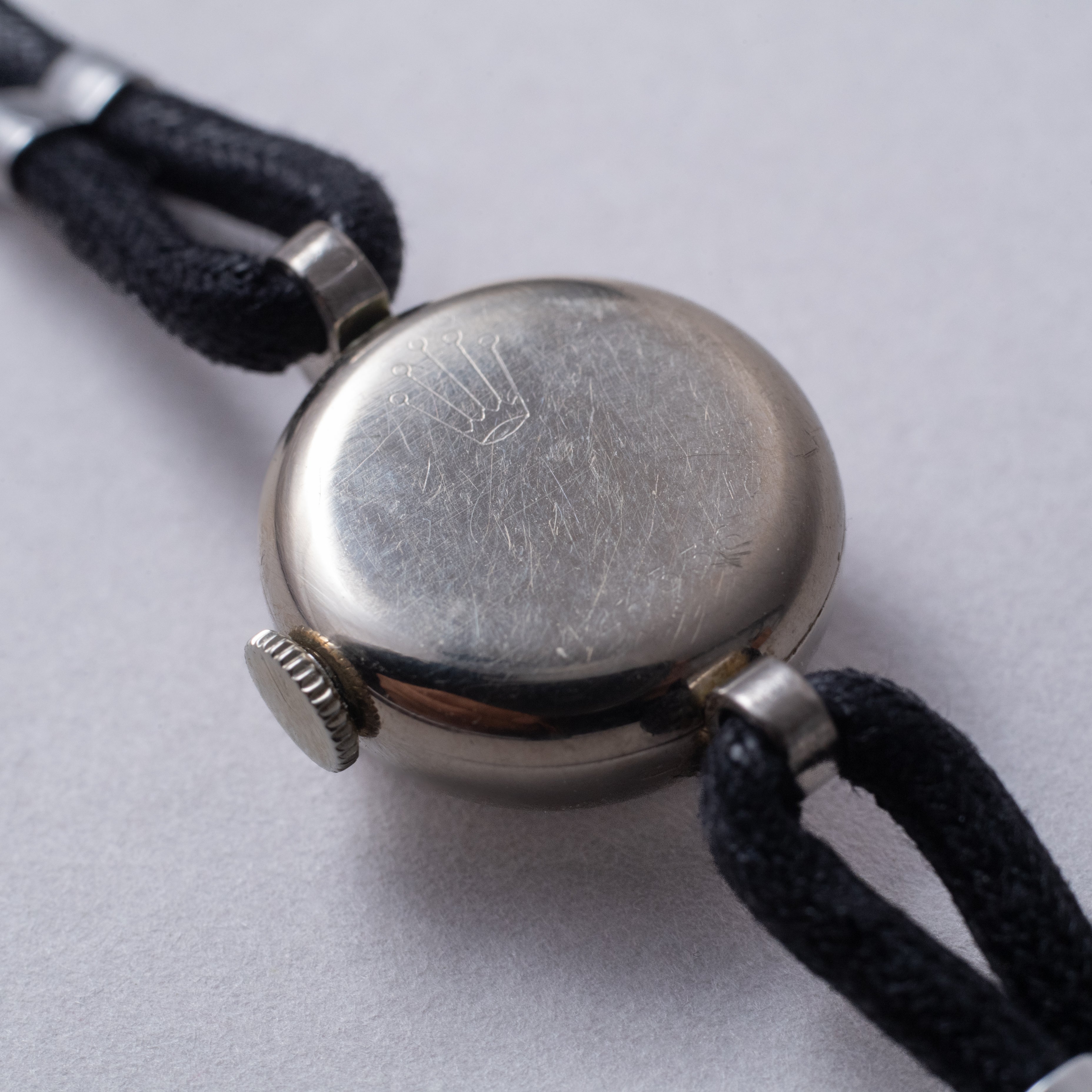 ロレックス レディース 18KWG 南京虫 1950年代製 純正バックル 手巻き