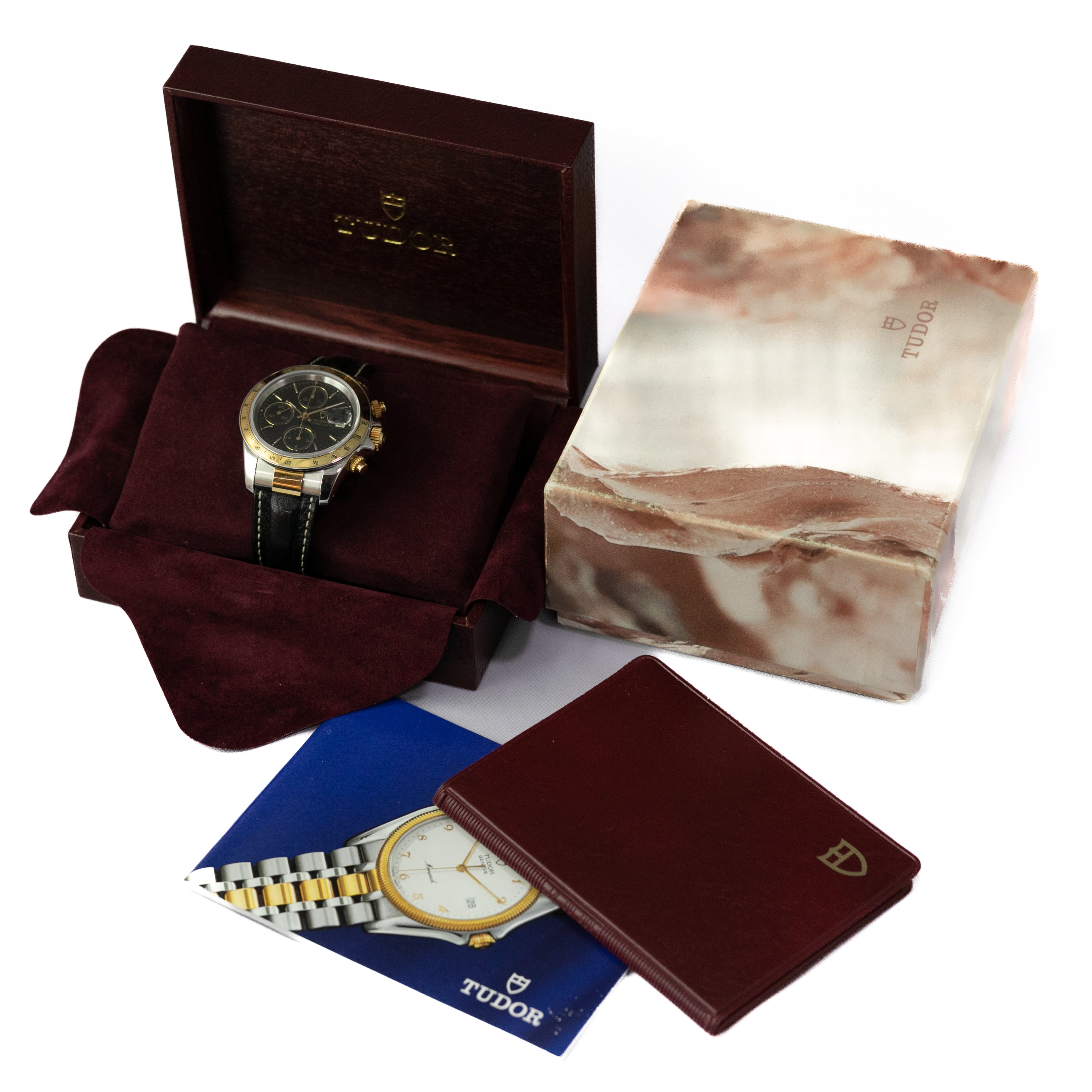 TUDOR クロノタイム コンビ 1999年製 箱付き ブラックダイヤル