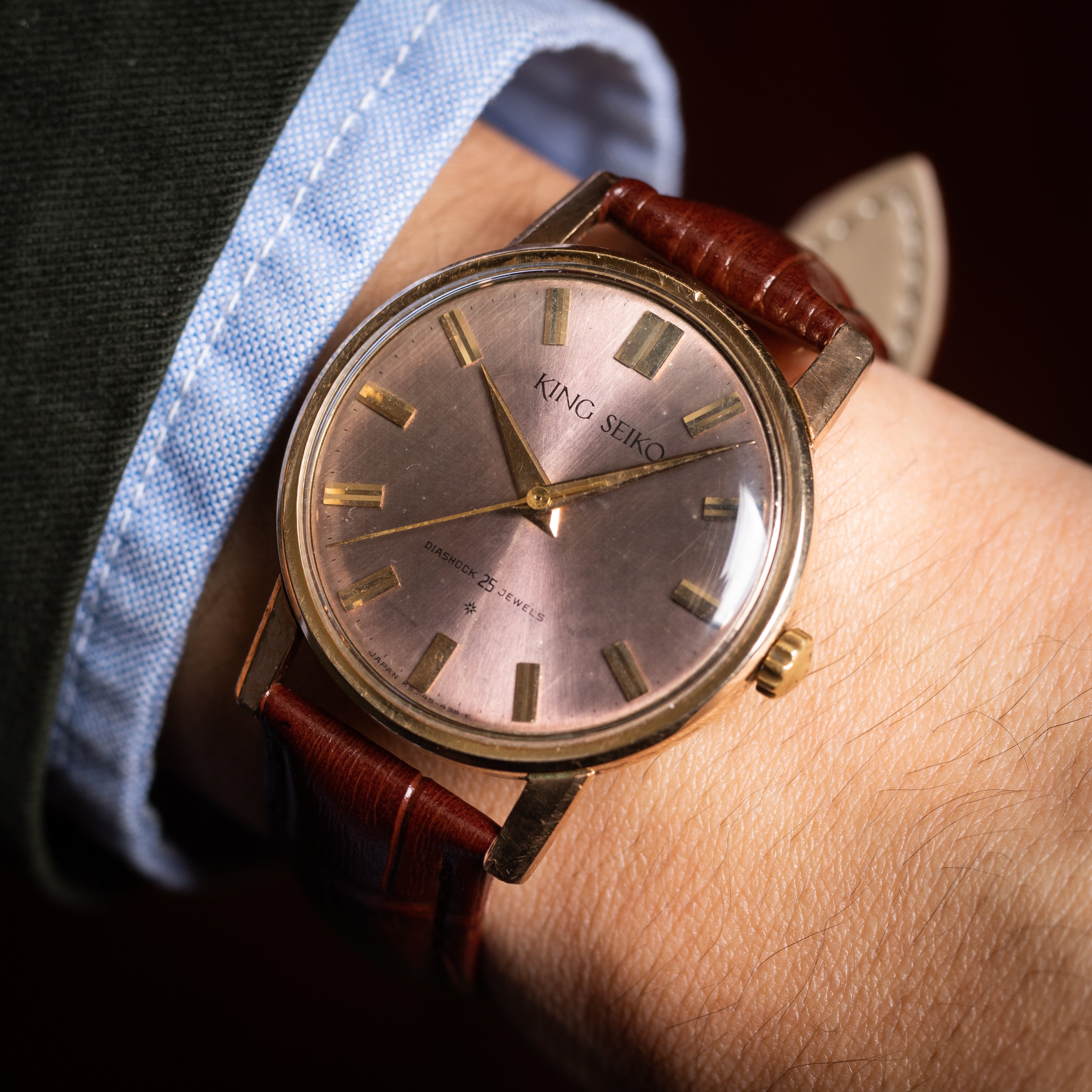 キングセイコー ファーストモデル 1961年製 パープルダイヤル SD文字盤 Ref.J14102E