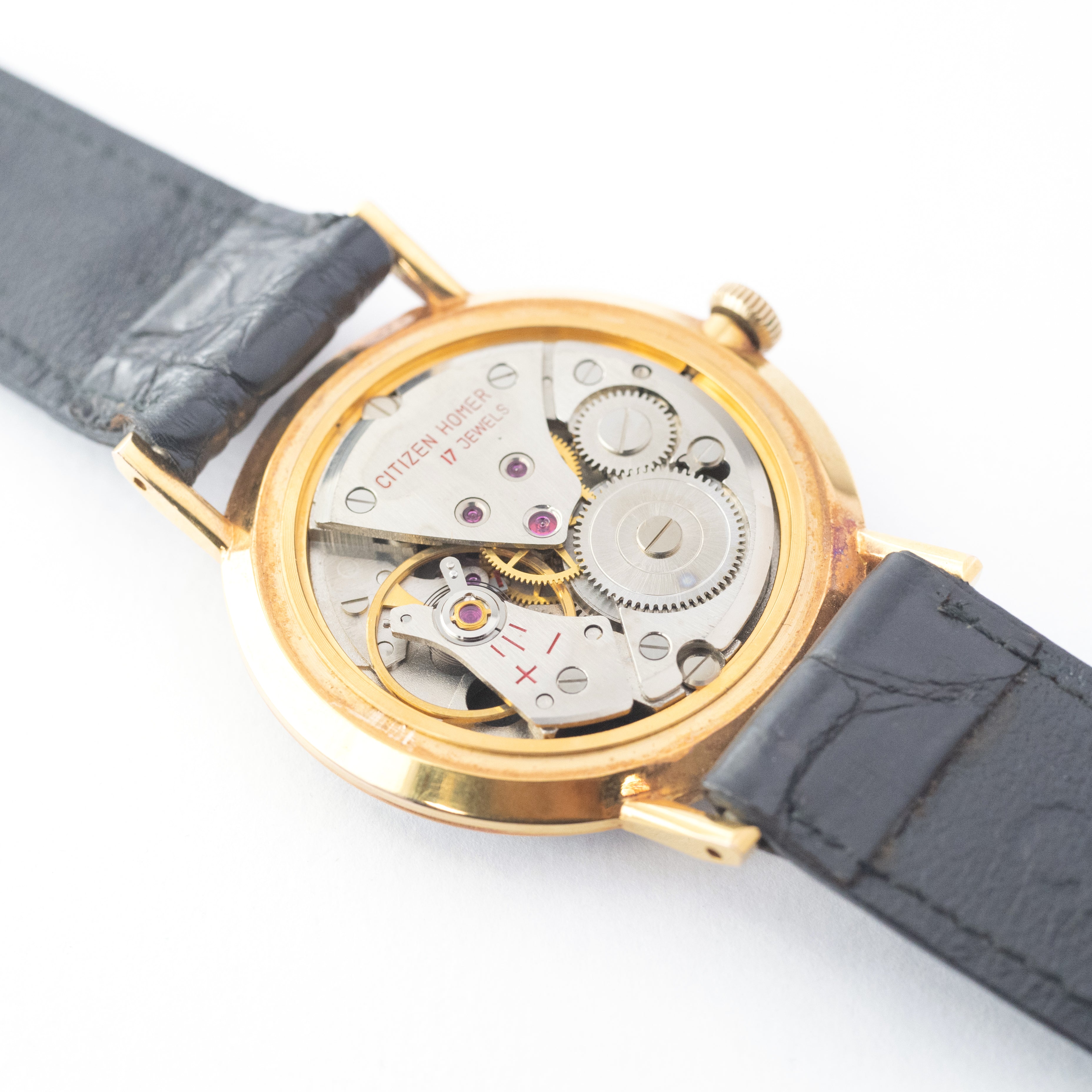 シチズン 1962年製 ホーマー パンジー ブラックダイヤル ピストル