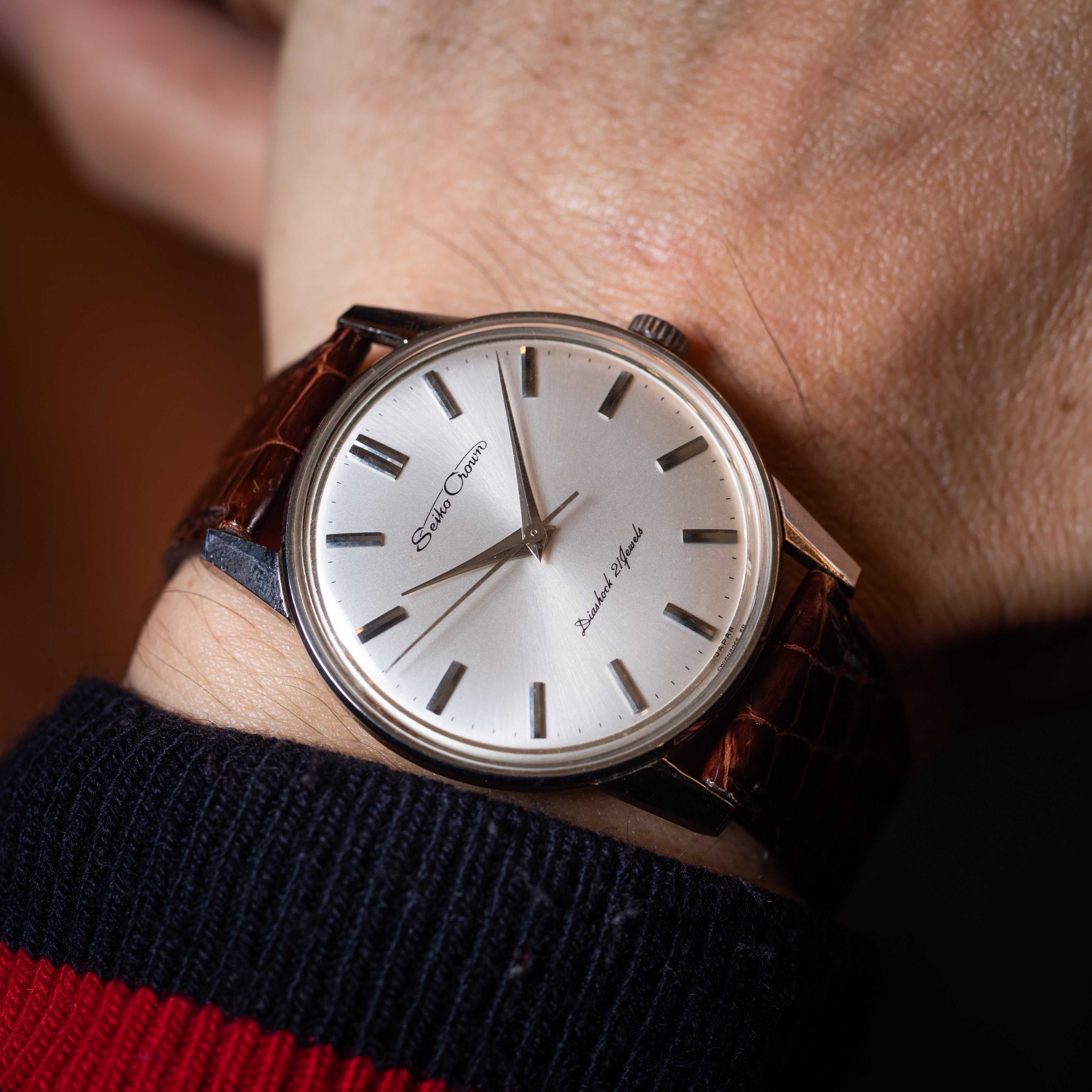 セイコー クラウン 技能検定用金メッキムーブ1965年製