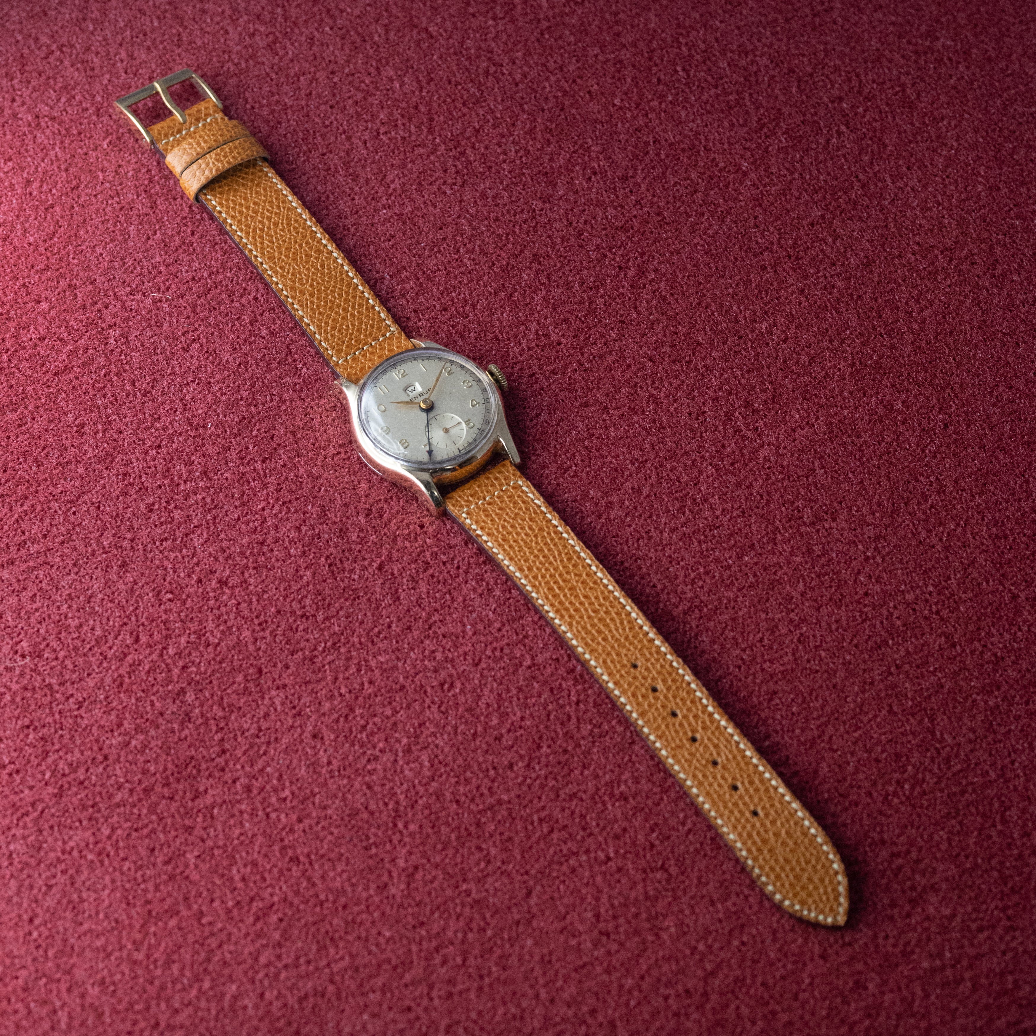 ベンラス カレンダーウォッチ 1950年代製 デイデイト ポインターデイト 金張り