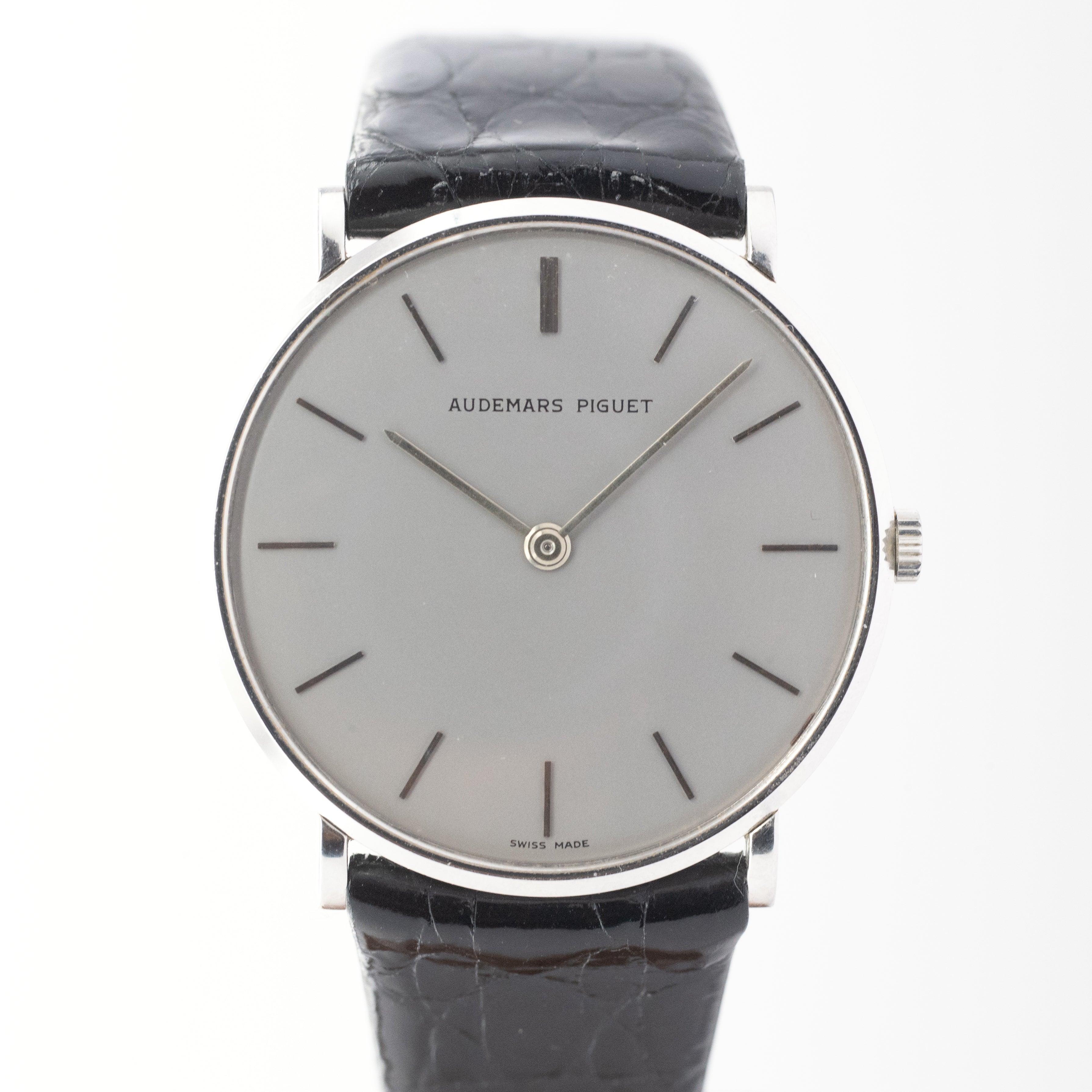 オーデマ・ピゲ ウルトラスリム 18WGラウンドケース 1980~86年製 純正尾錠