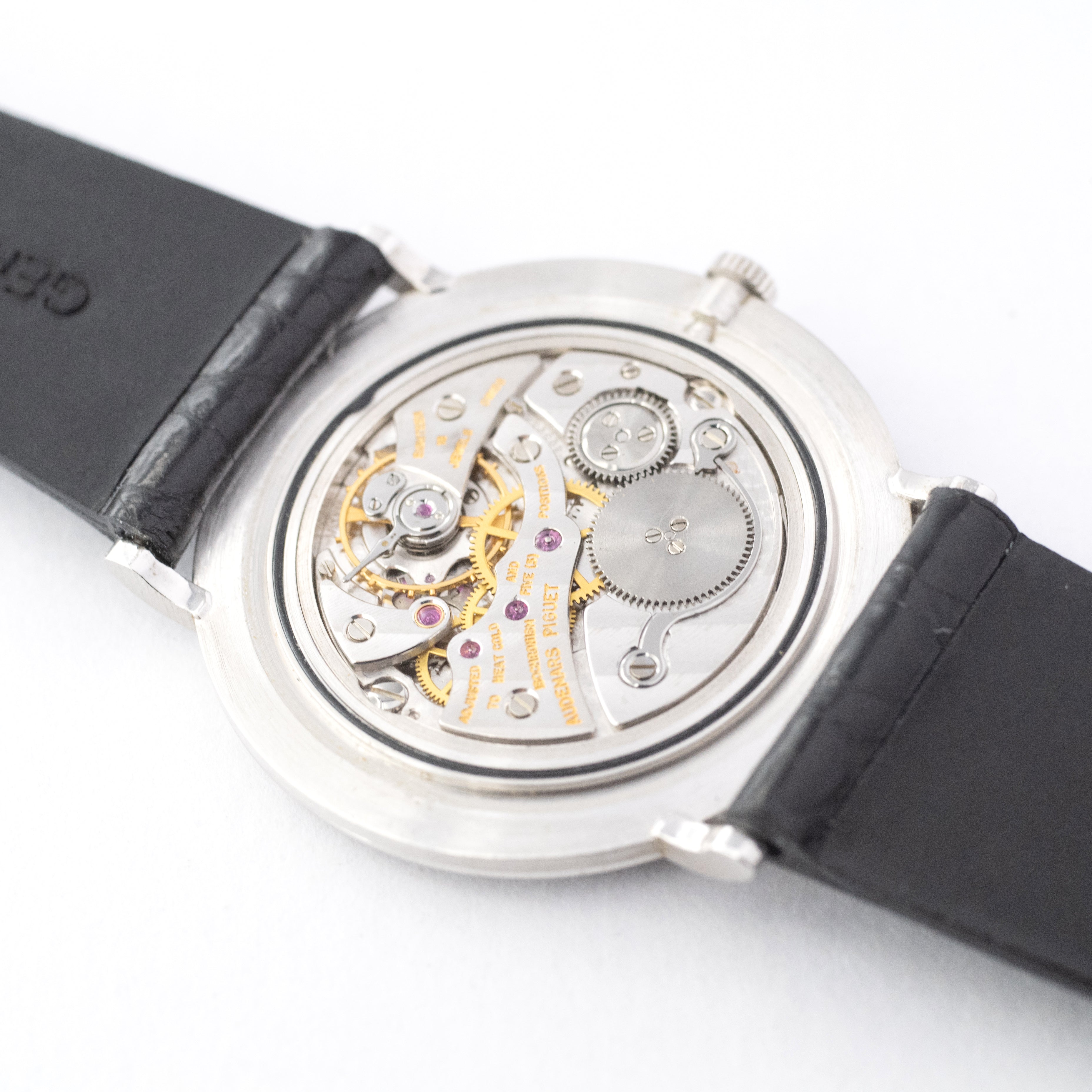 オーデマ・ピゲ ウルトラスリム 18WGラウンドケース 1980~86年製 純正尾錠