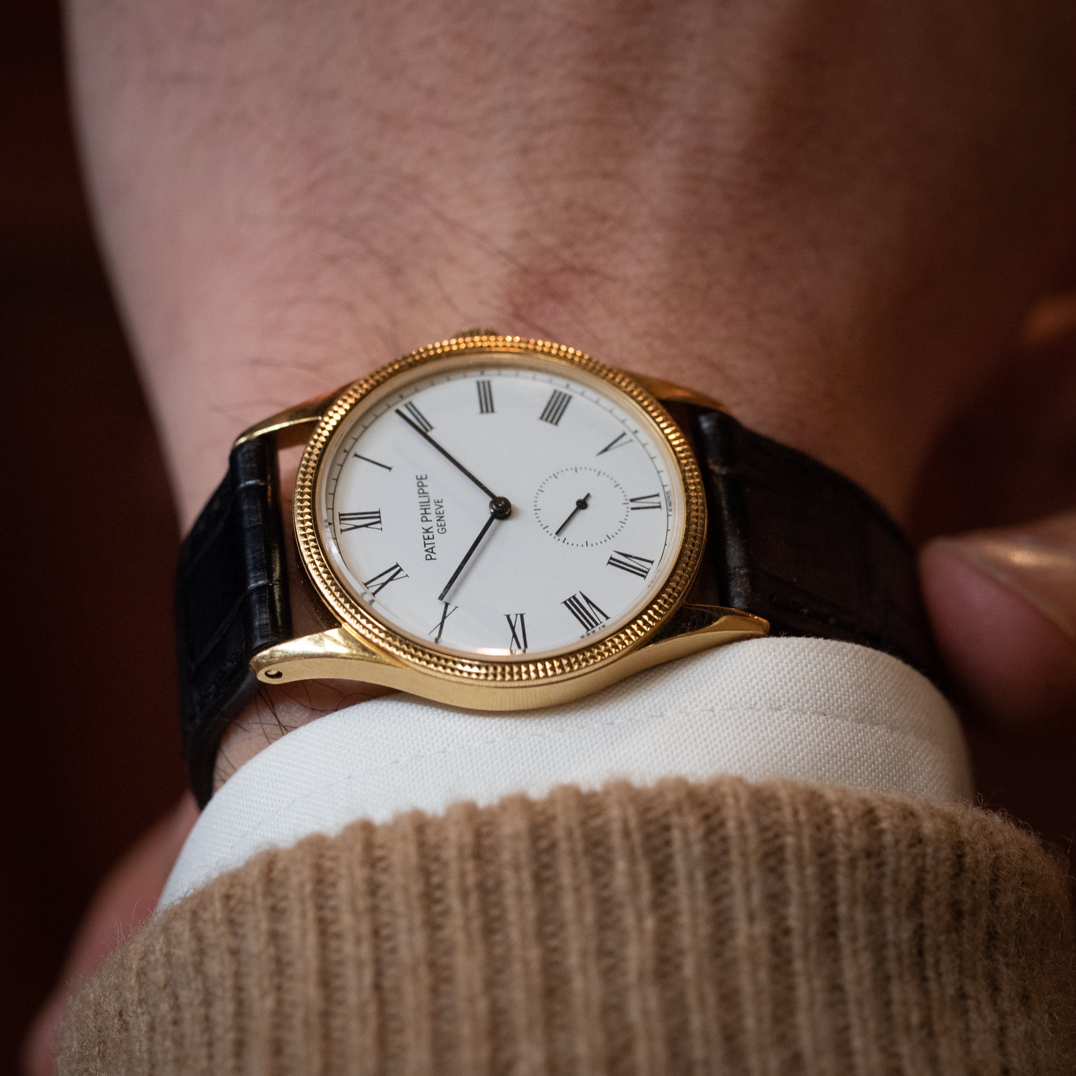 パテック・フィリップ カラトラバ Ref.3796DR 18KRG 1980年代後半製