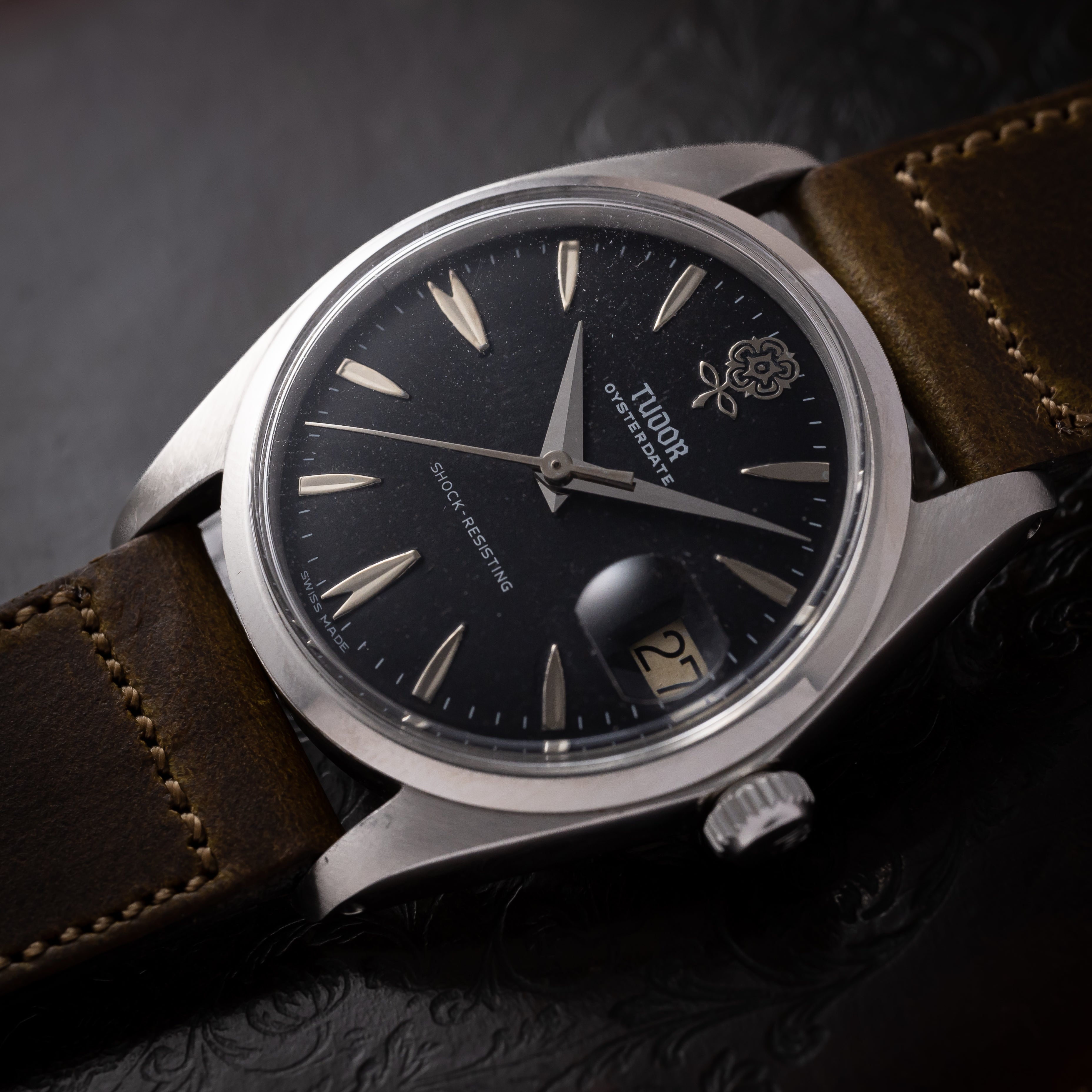 チューダー オイスターデイト 1964年製 デカバラ リダンブラック