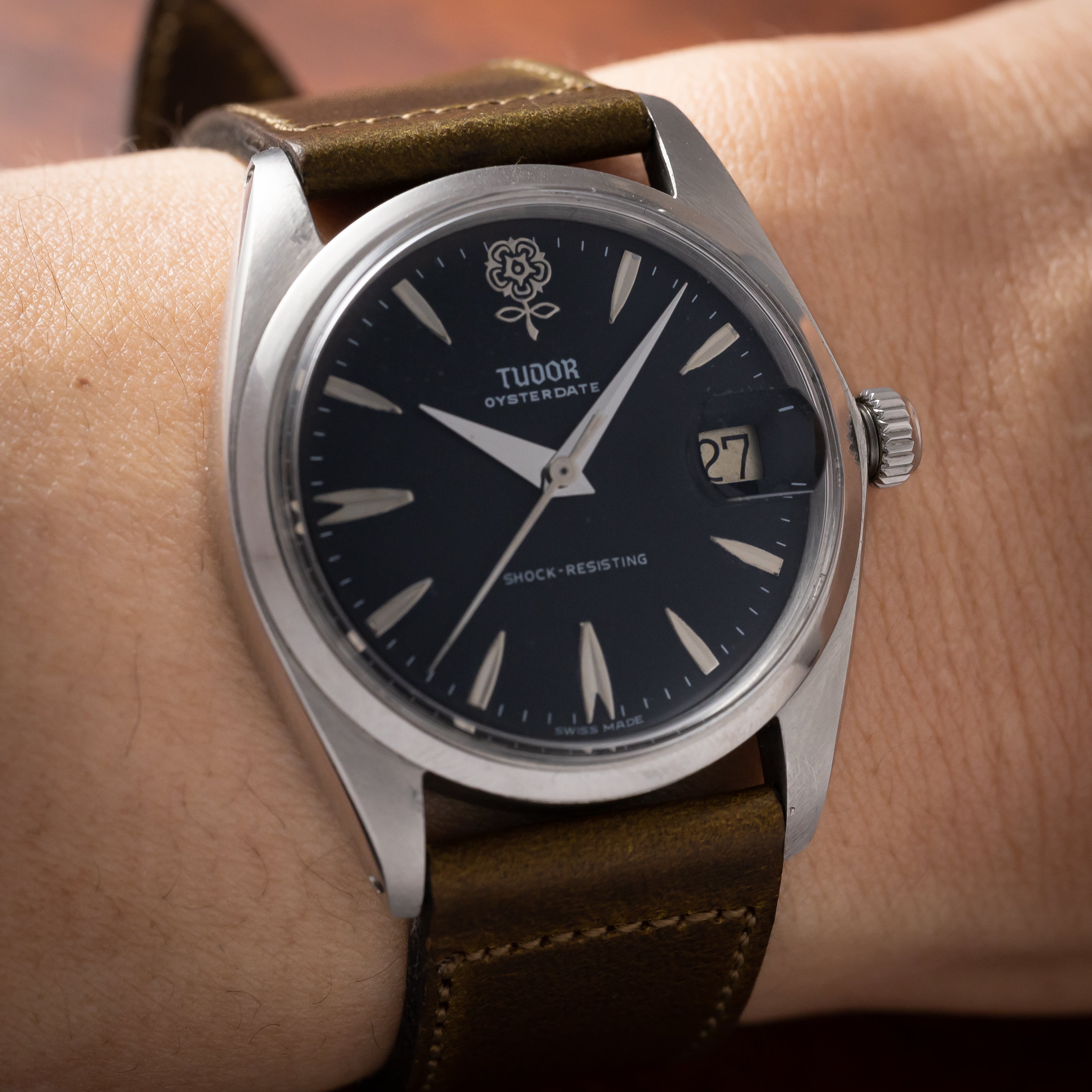チューダー オイスターデイト 1964年製 デカバラ リダンブラック