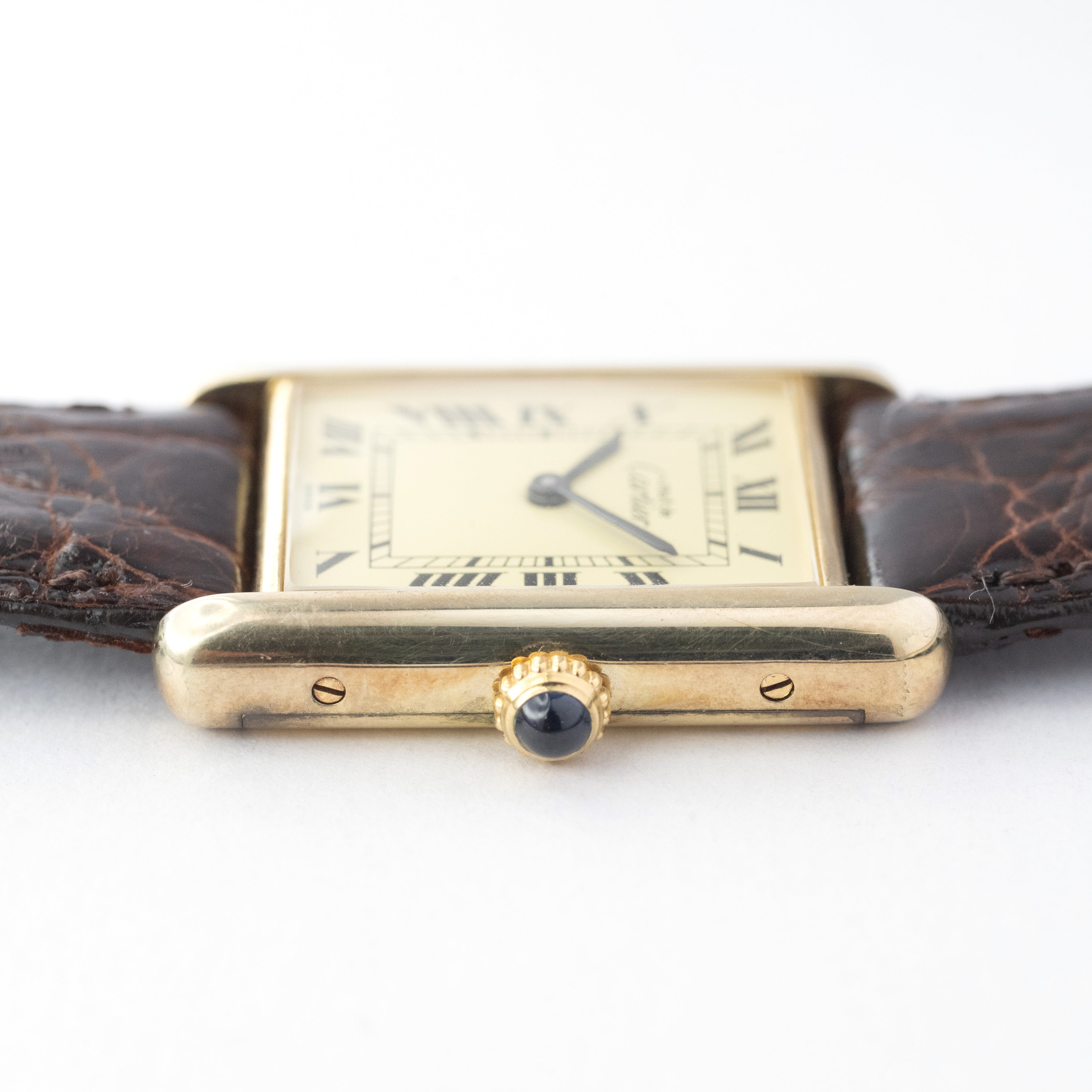 カルティエ マストタンクLM 1980年代 アイボリーローマン 手巻き