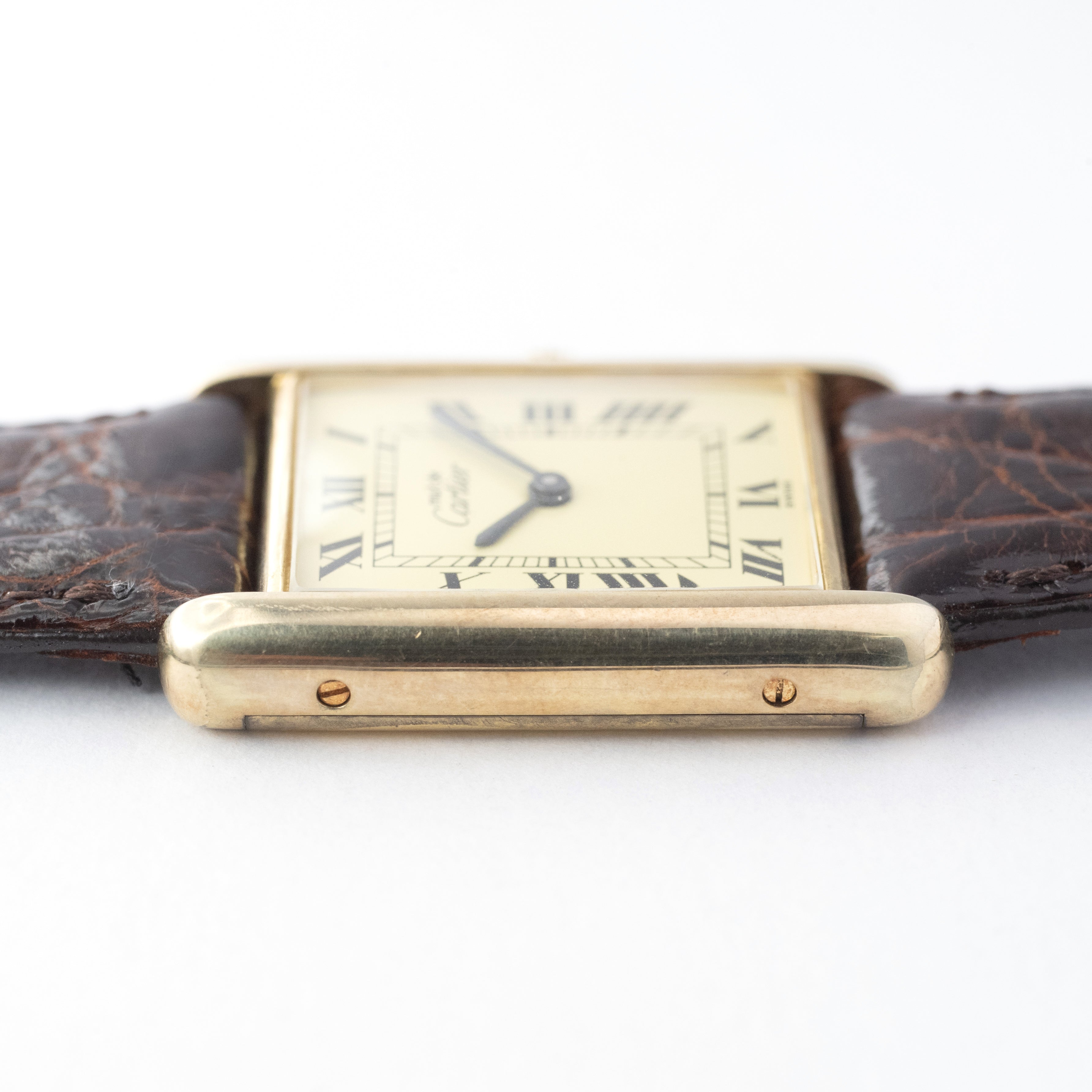 カルティエ マストタンクLM 1980年代 アイボリーローマン 手巻き