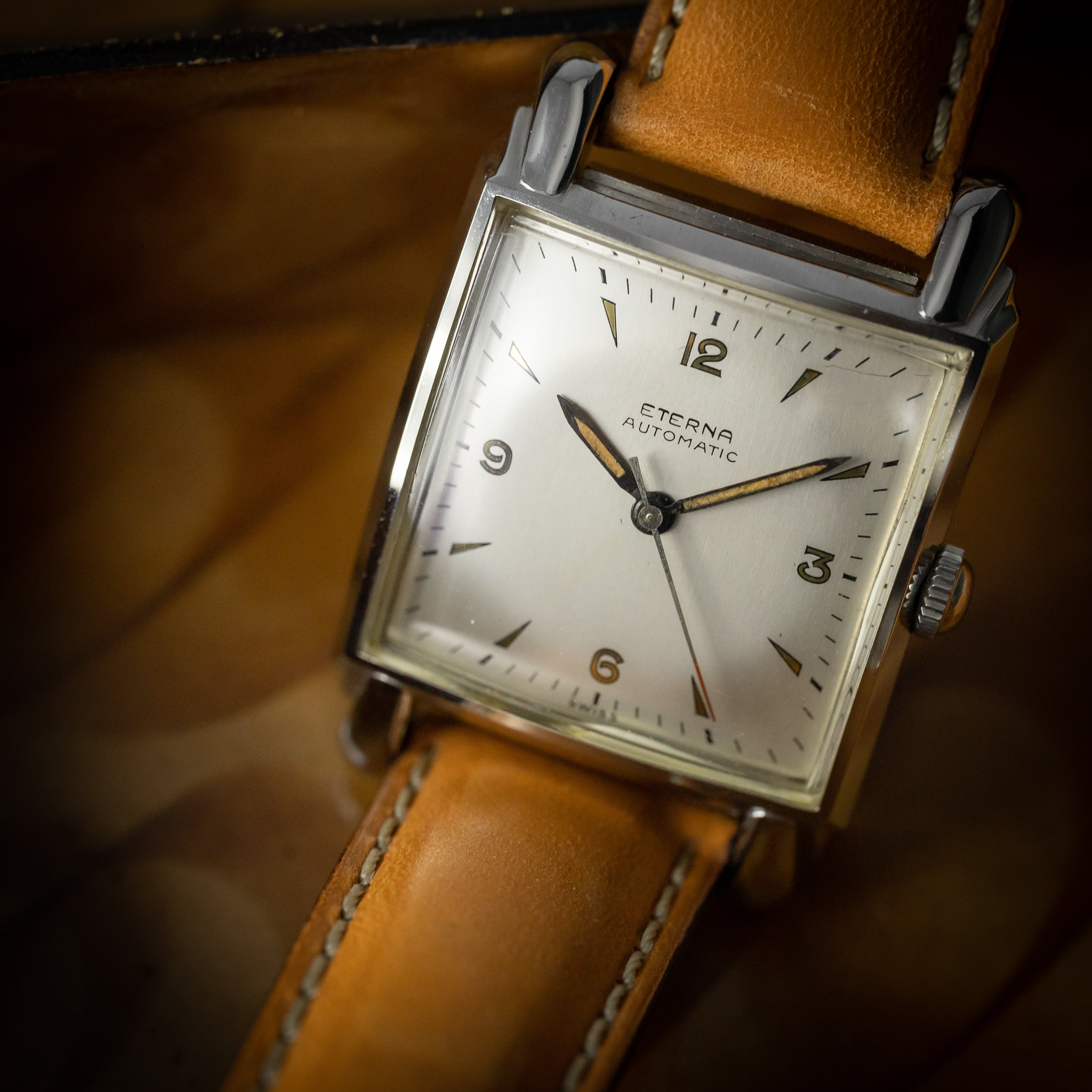 エテルナ ビッグスクエアケース バンパーオートマチック 防水ケース 1950年代製