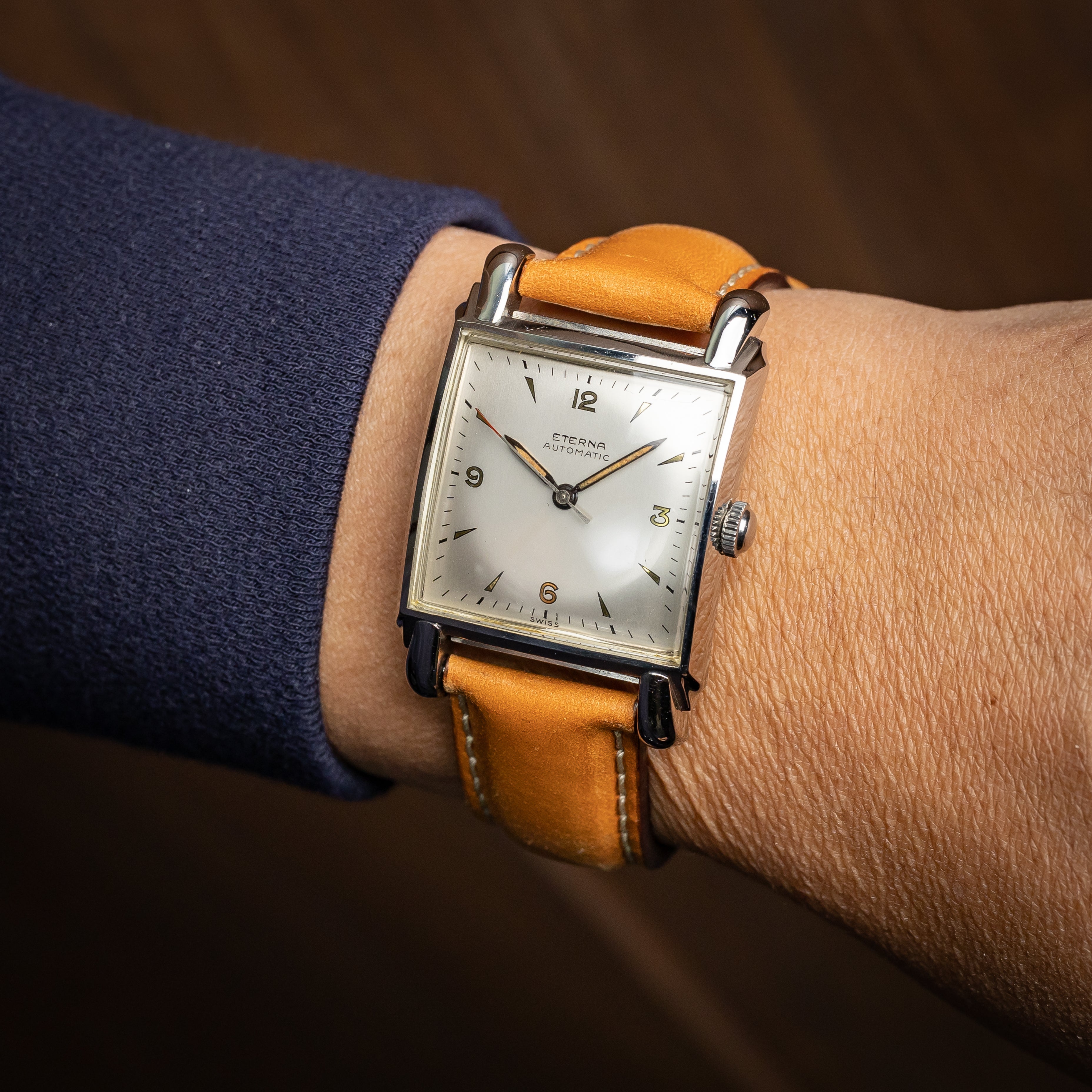 エテルナ ビッグスクエアケース バンパーオートマチック 防水ケース 1950年代製