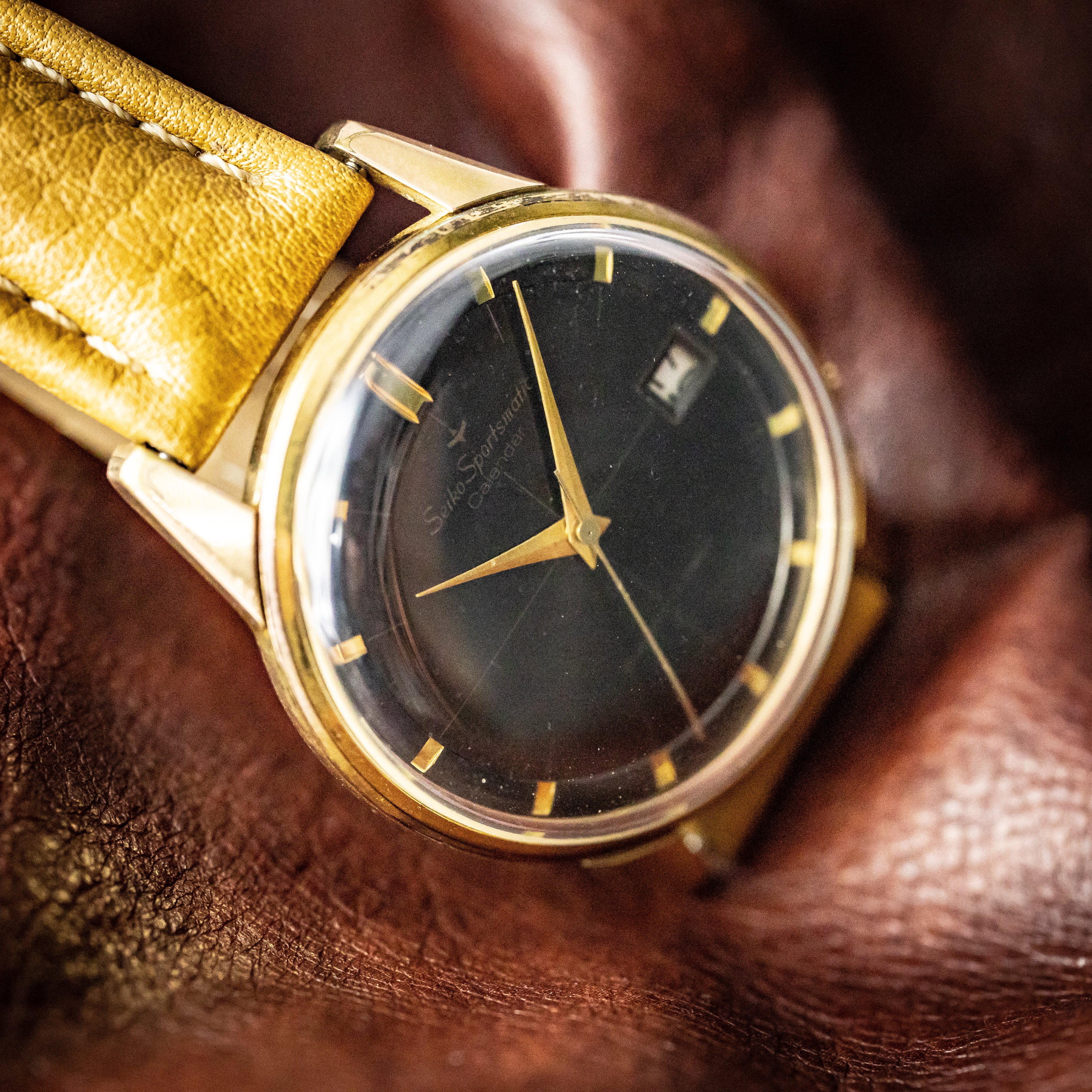 セイコー スポーツマチックカレンダー 1961年製 ブラック 自動巻