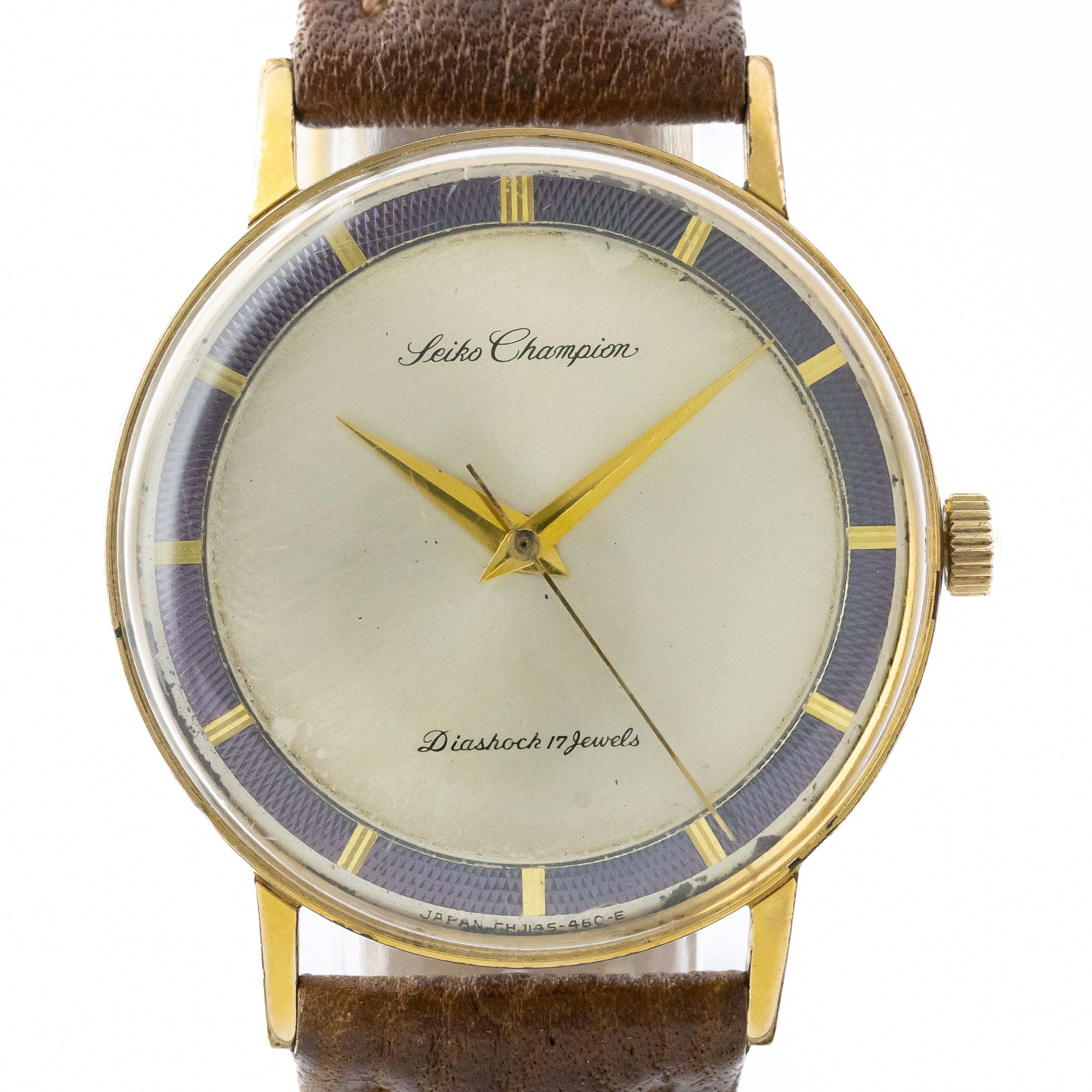 セイコー チャンピオン 17石手巻き 1962年製 Ref.J14105DE ツートンダイヤル EGP