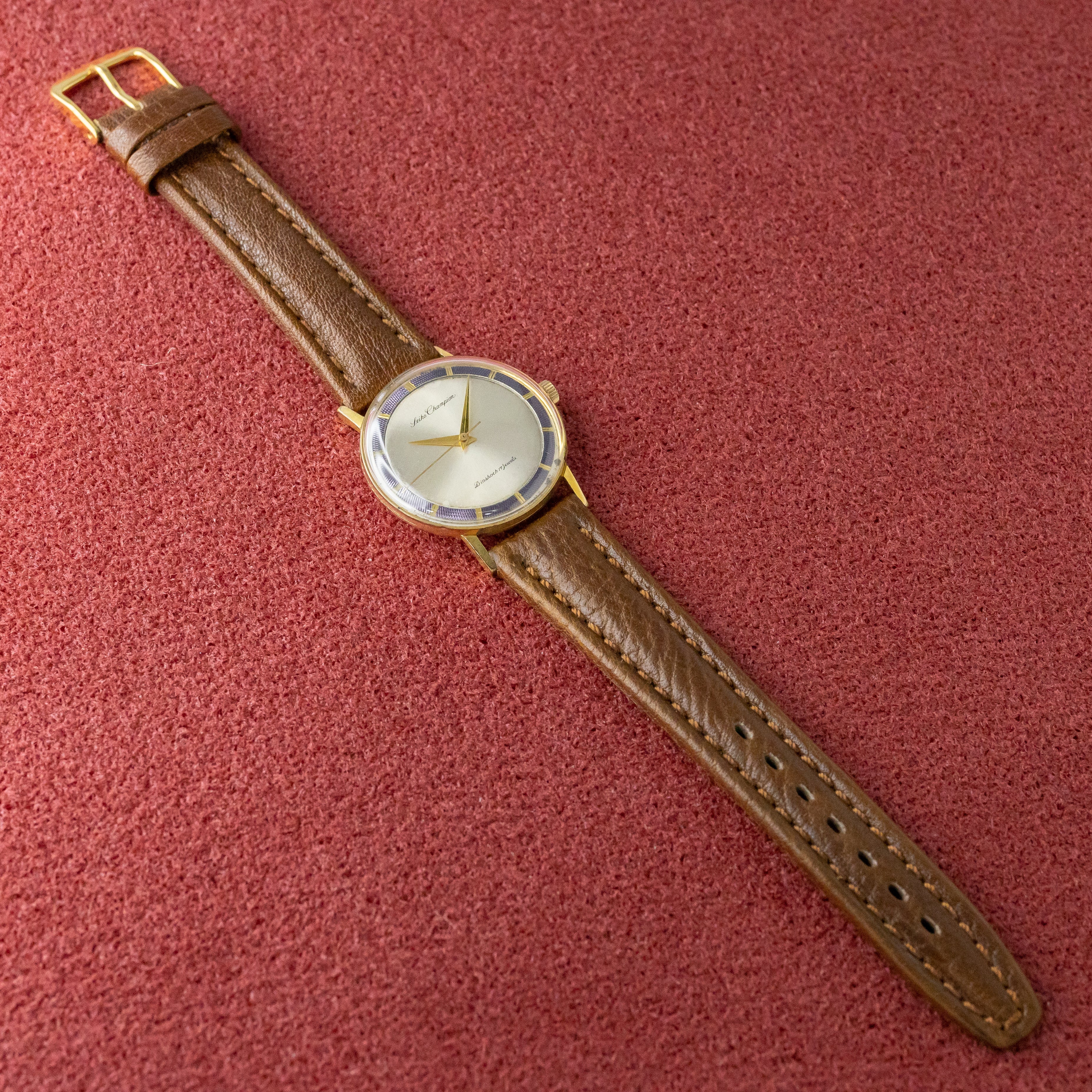 セイコー チャンピオン 17石手巻き 1962年製 Ref.J14105DE ツートンダイヤル EGP