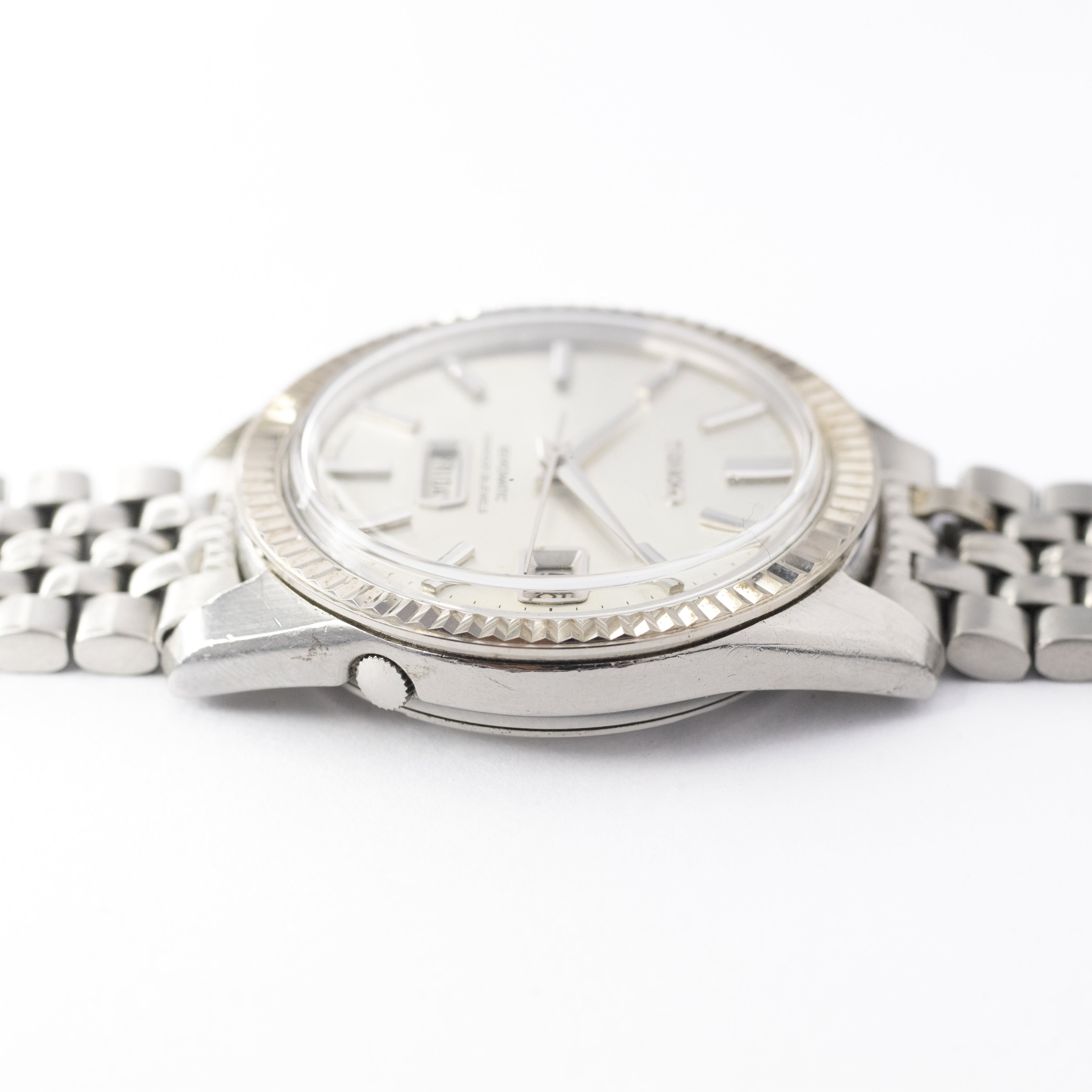 セイコーマチック 6206-8080 1965年製 デイデイト26石 ステンレスブレス