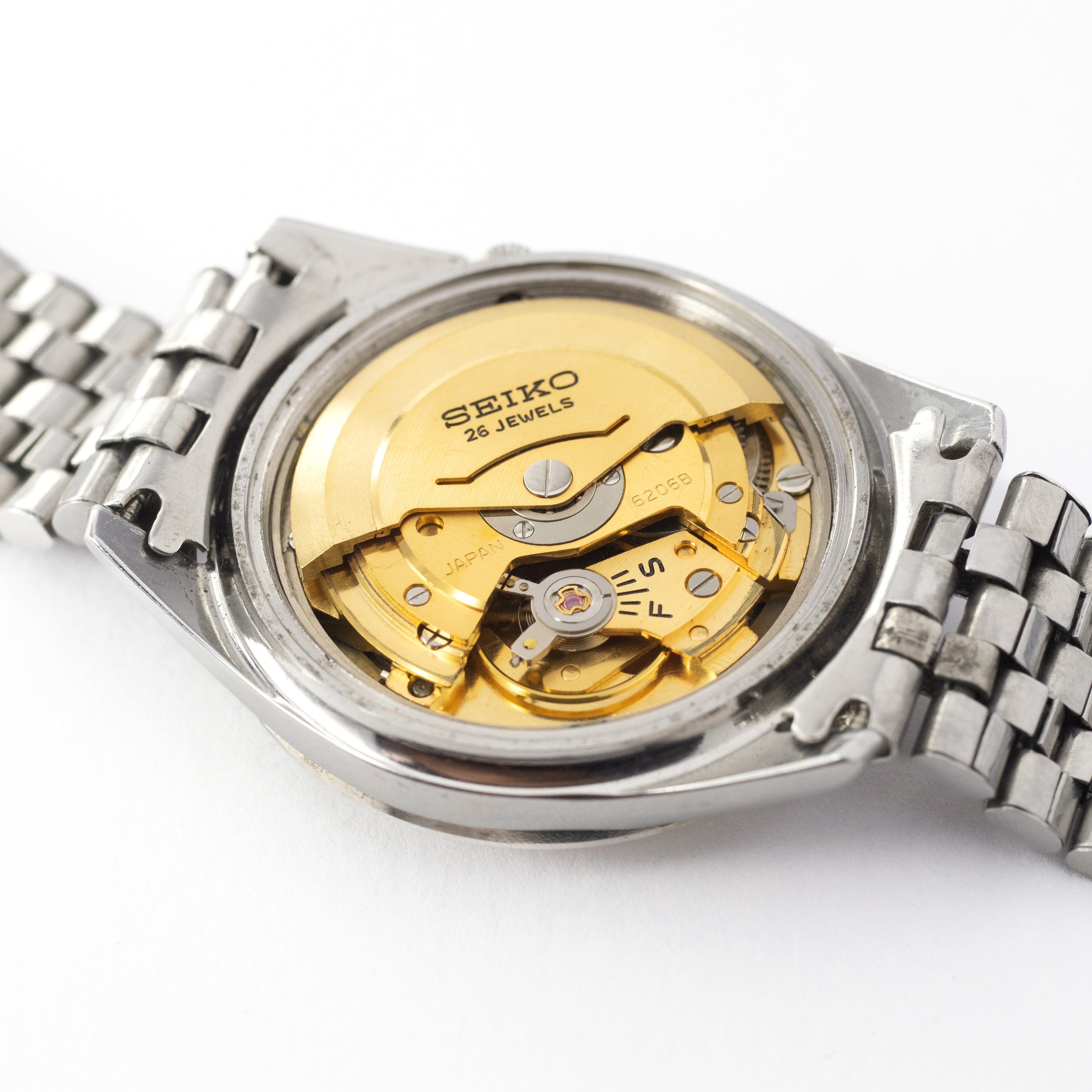 セイコーマチック 6206-8080 1965年製 デイデイト26石 ステンレスブレス