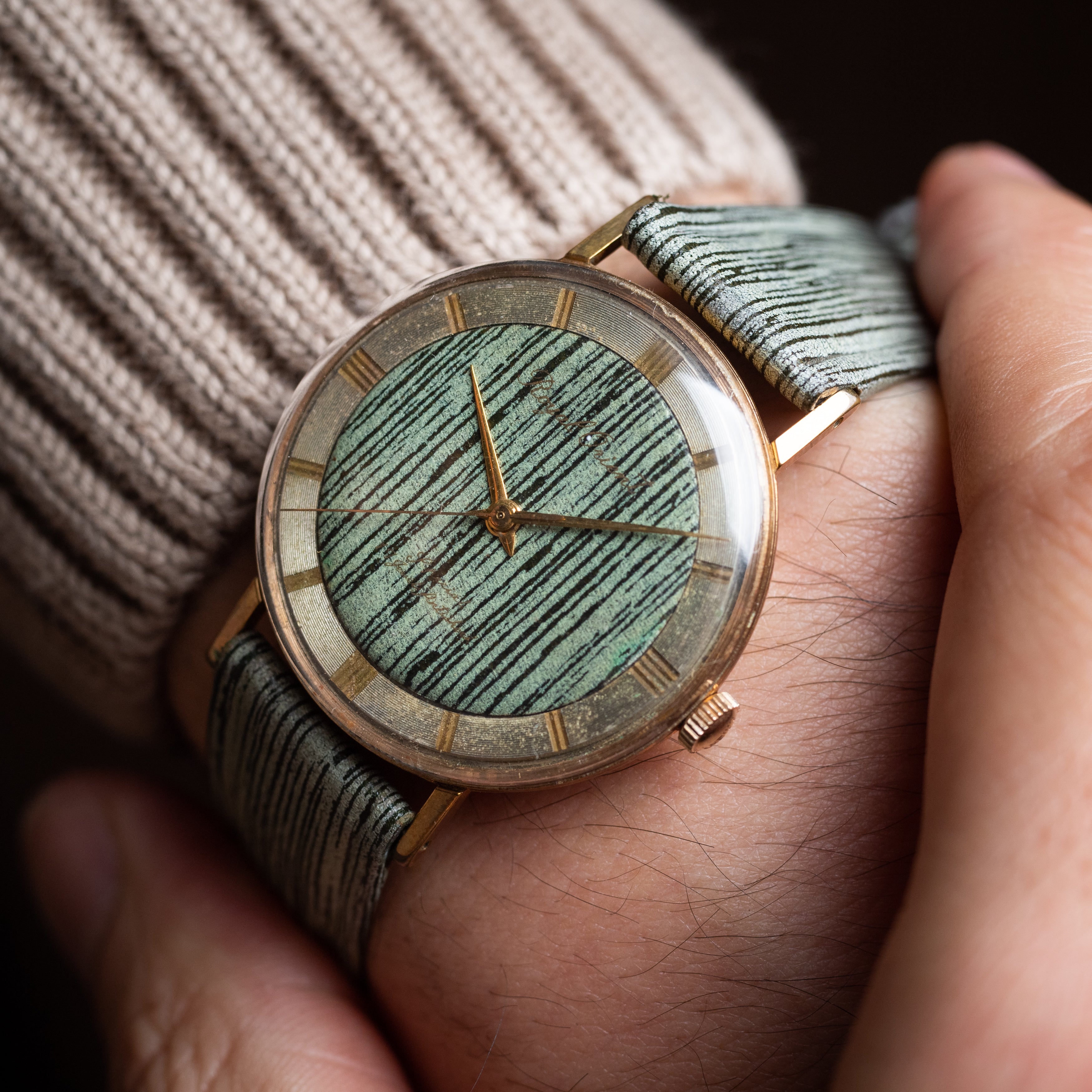 ロイヤルオリエント タグ付き未使用品 変り干支 変り革ベルト 手巻 1960年代