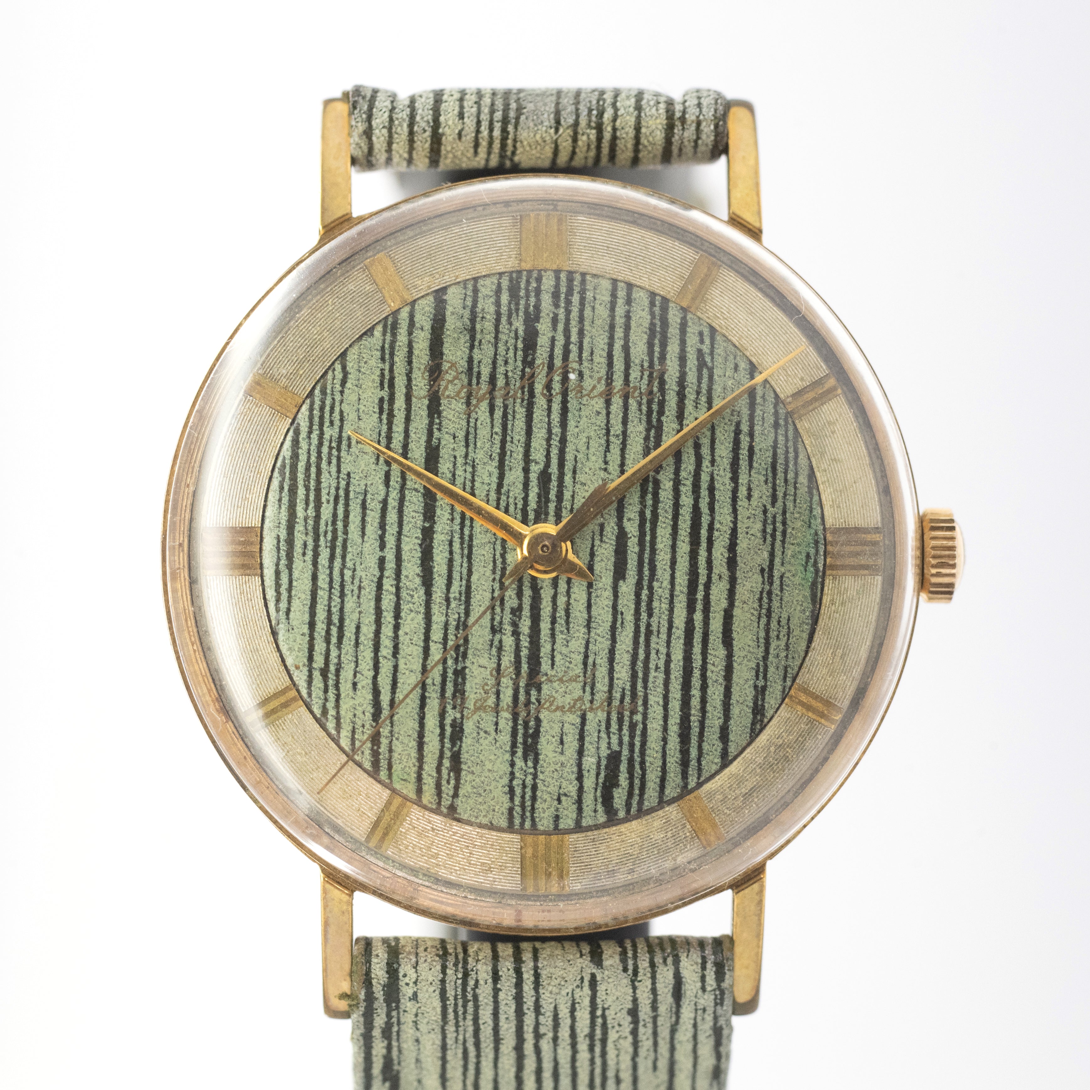 ロイヤルオリエント タグ付き未使用品 変り干支 変り革ベルト 手巻 1960年代