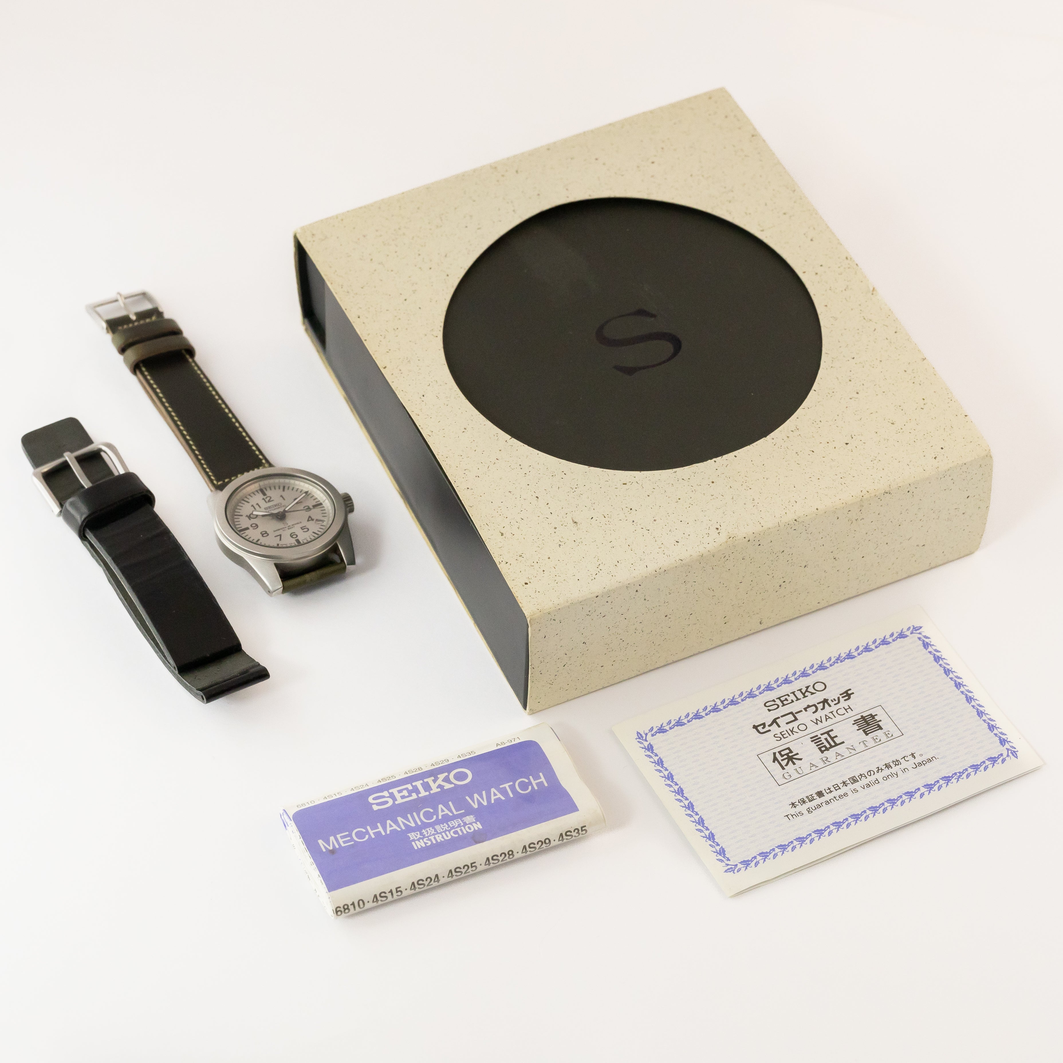 セイコー メカSUS 裏スケルトン 1996年製 箱付き 赤SUS