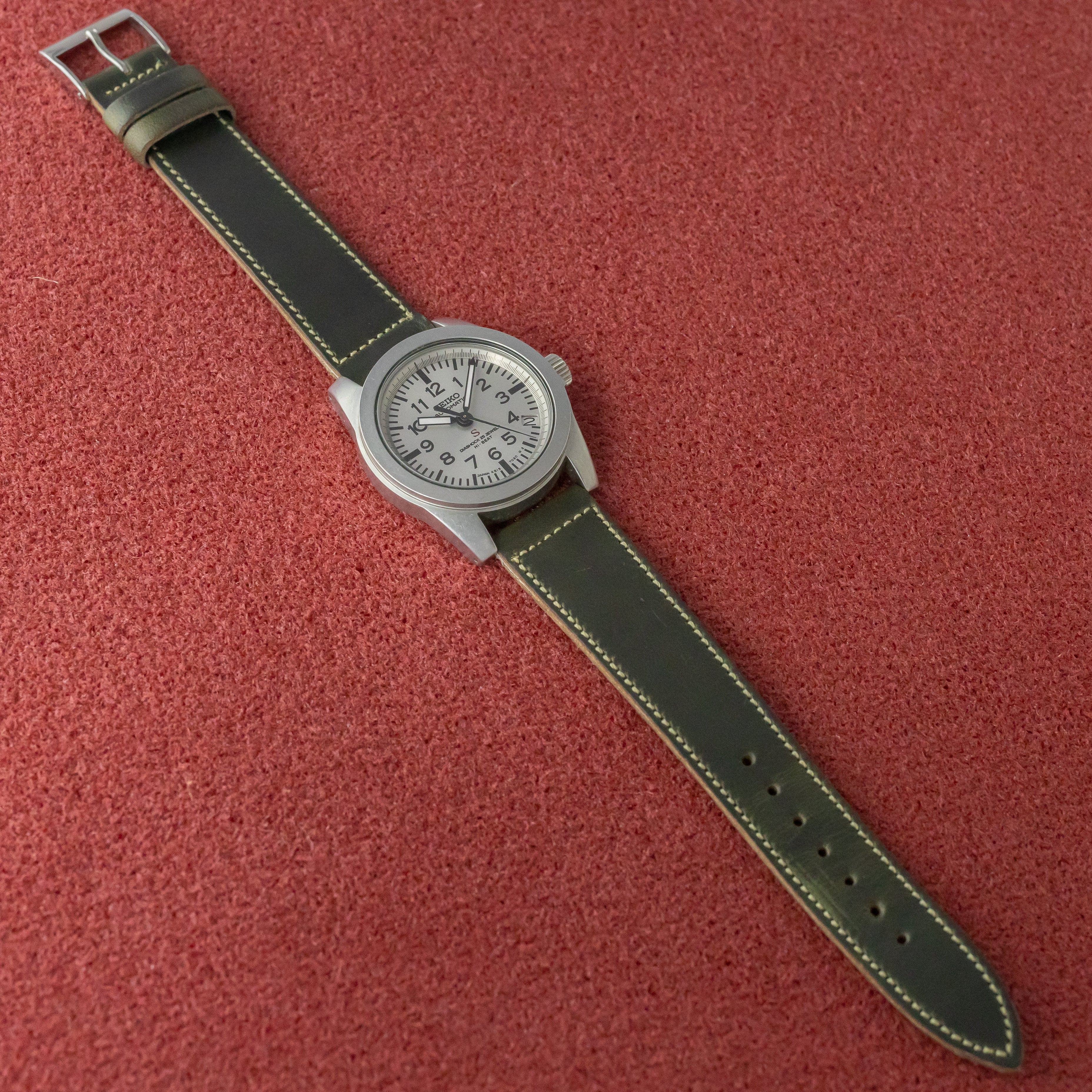 セイコー メカSUS 裏スケルトン 1996年製 箱付き 赤SUS