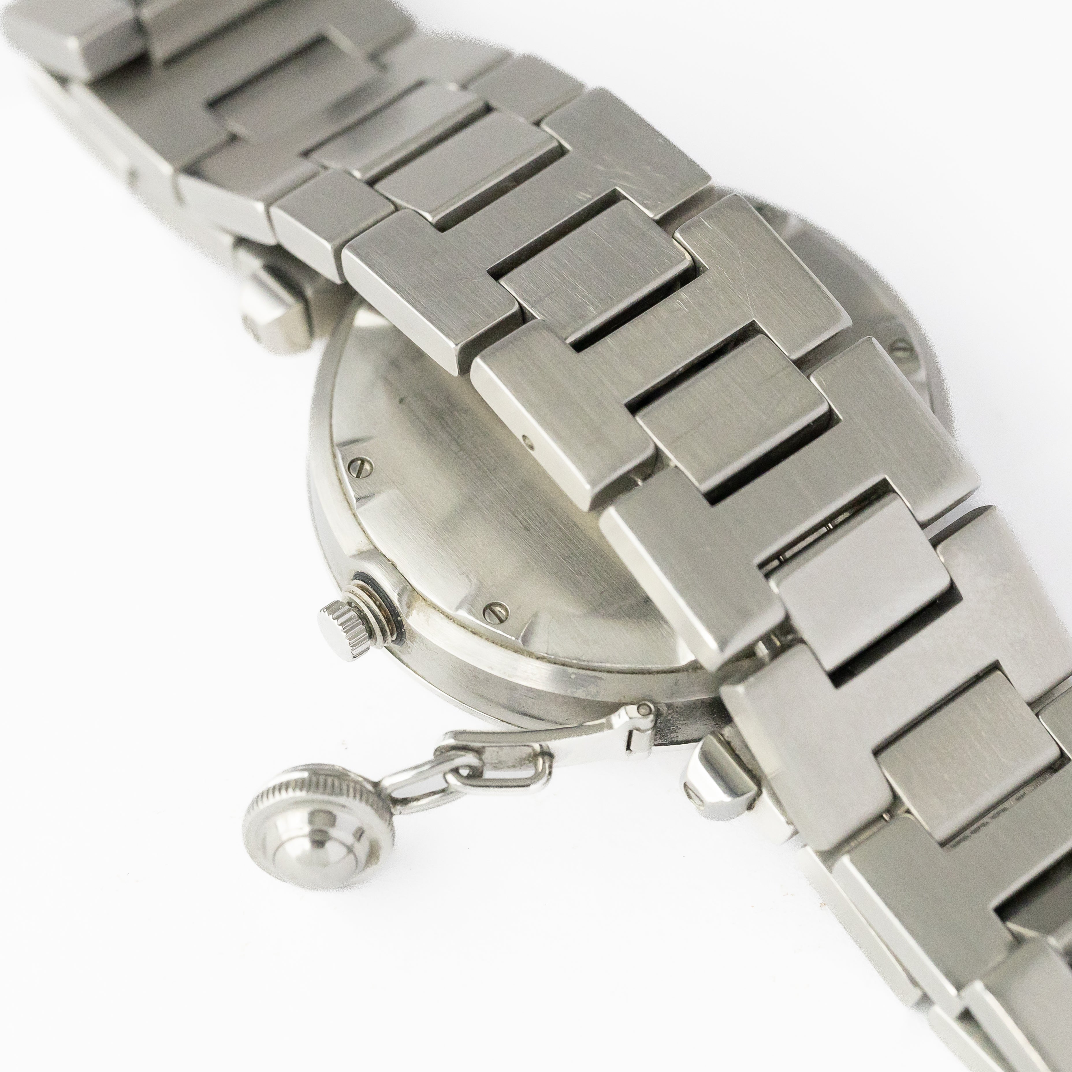 カルティエ パシャC ホワイトダイヤル 箱ギャラ付き 2000年代製