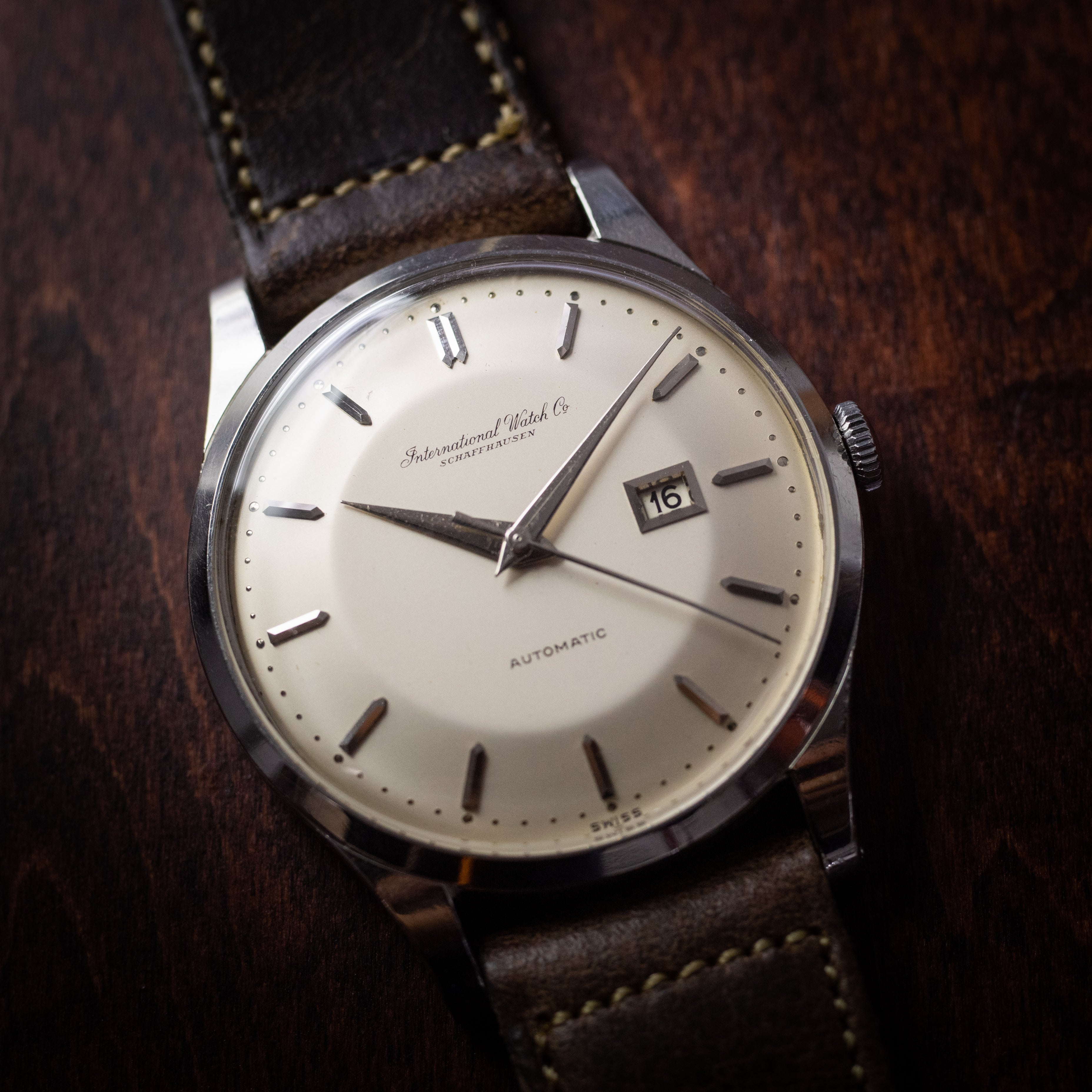 IWC ペラトン式オートマチック Cal.8531 1961年製 寄り目デイト ラウンドケース