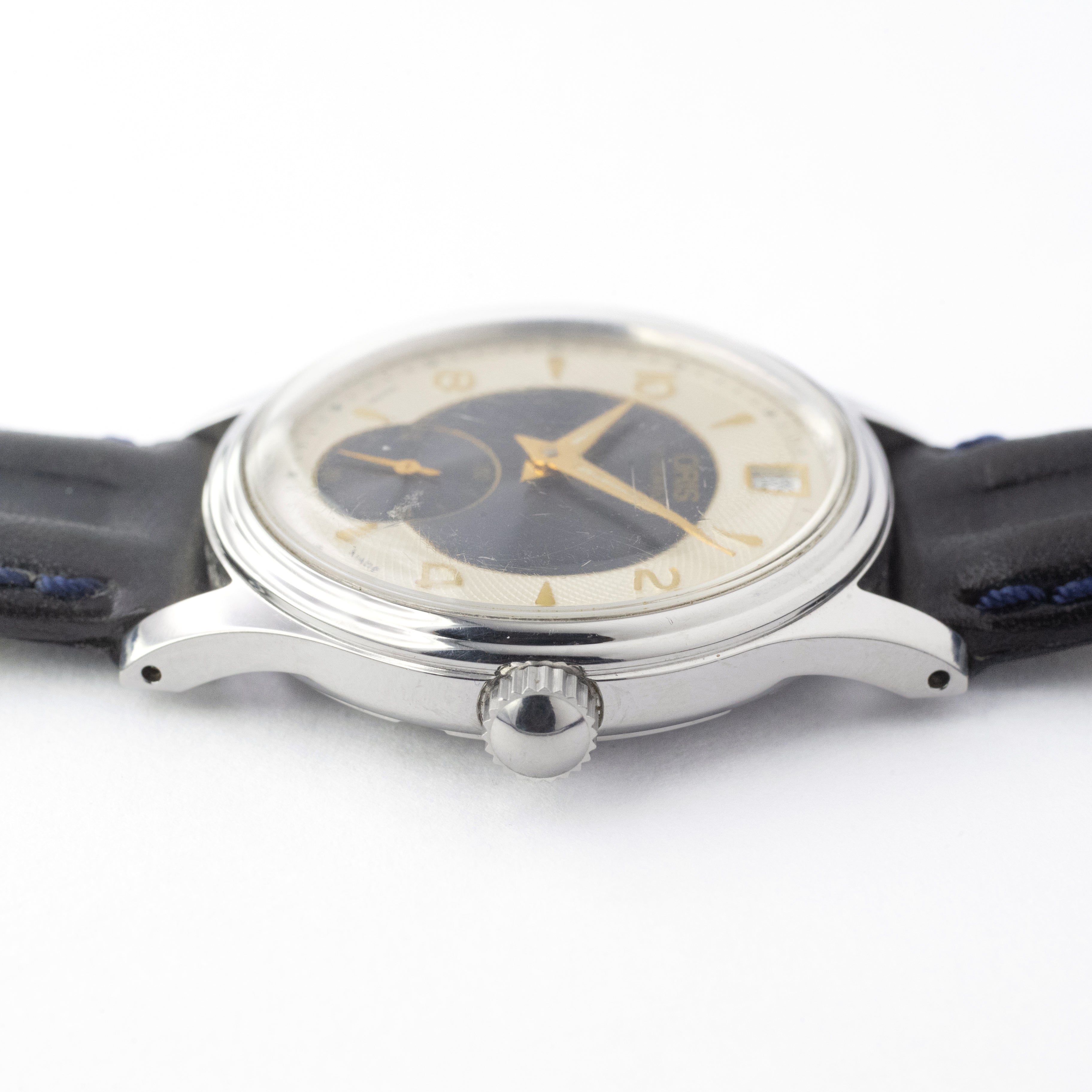 オリス ツートンダイヤル 12時位置デイト スモールセコンド 1990年代製