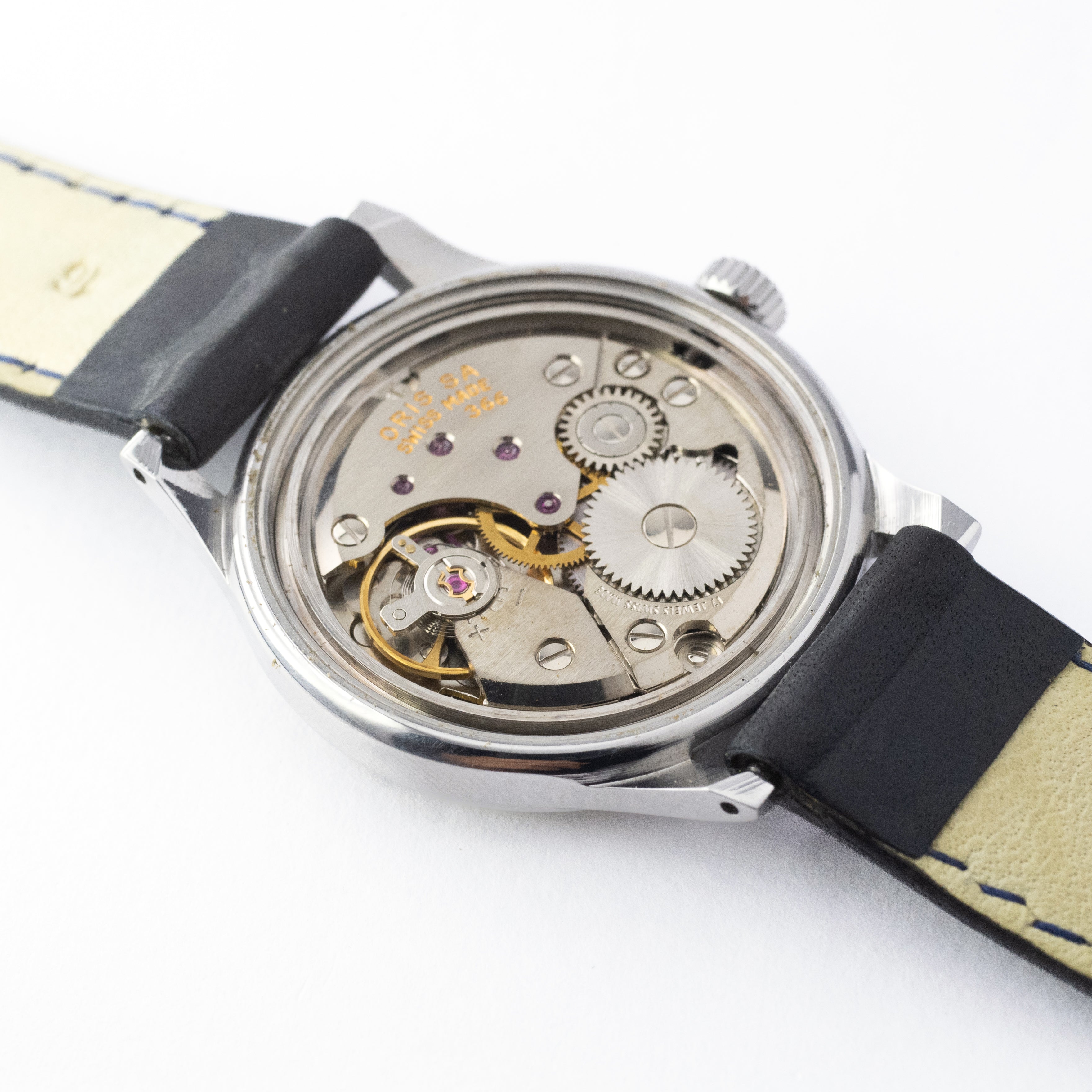 オリス ツートンダイヤル 12時位置デイト スモールセコンド 1990年代製