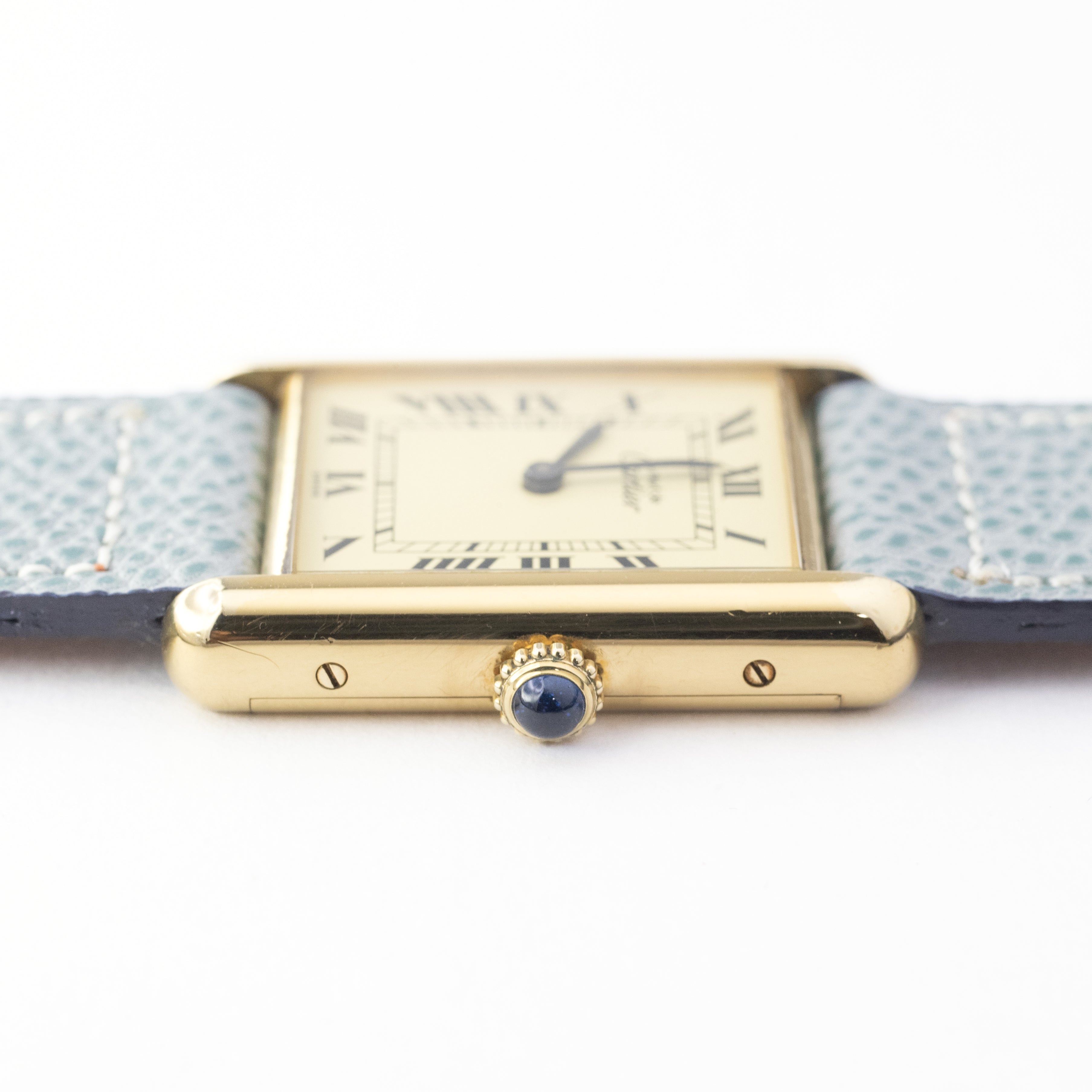 カルティエ マストタンクLM 1983年販売保証書付き アイボリーローマン 手巻き