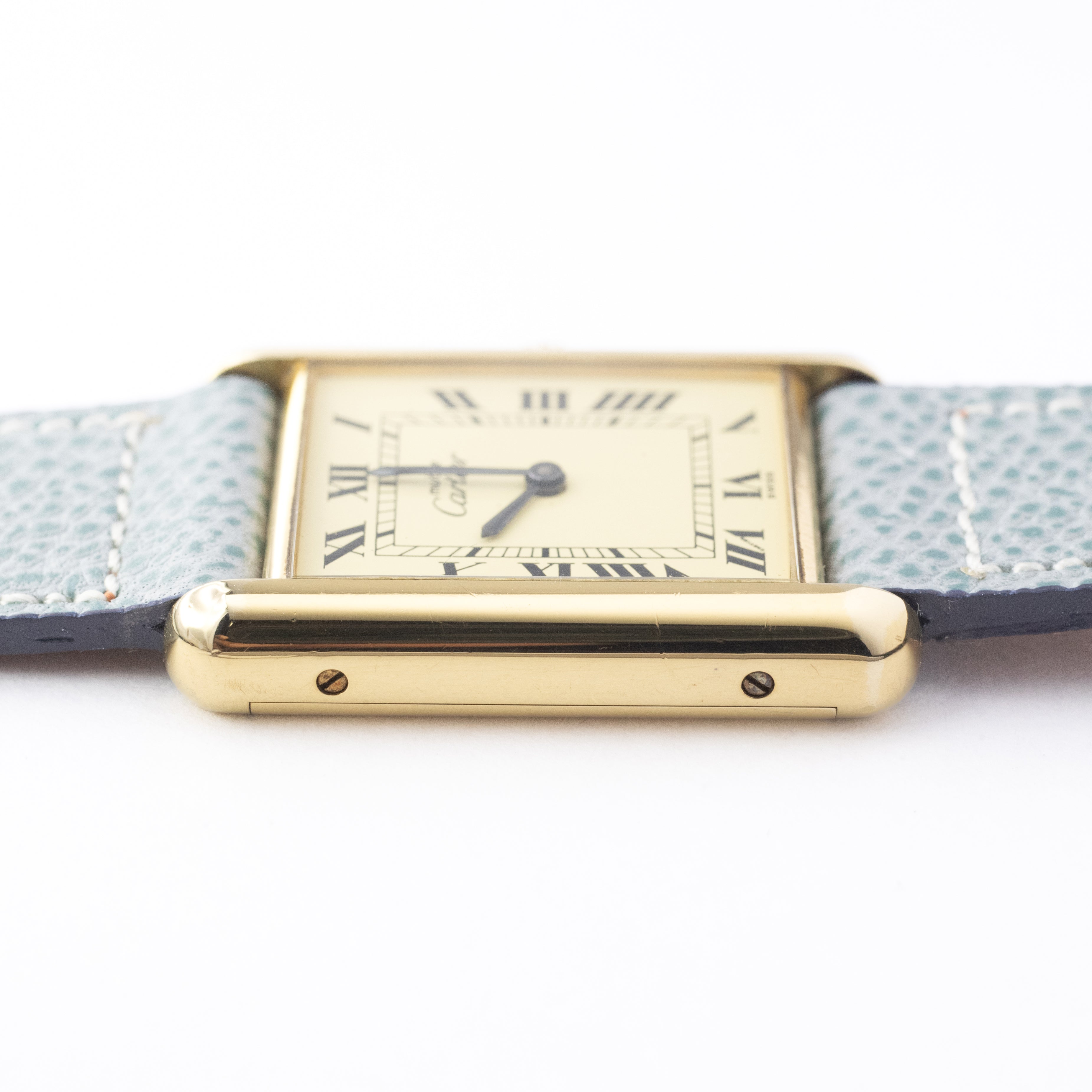 カルティエ マストタンクLM 1983年販売保証書付き アイボリーローマン 手巻き