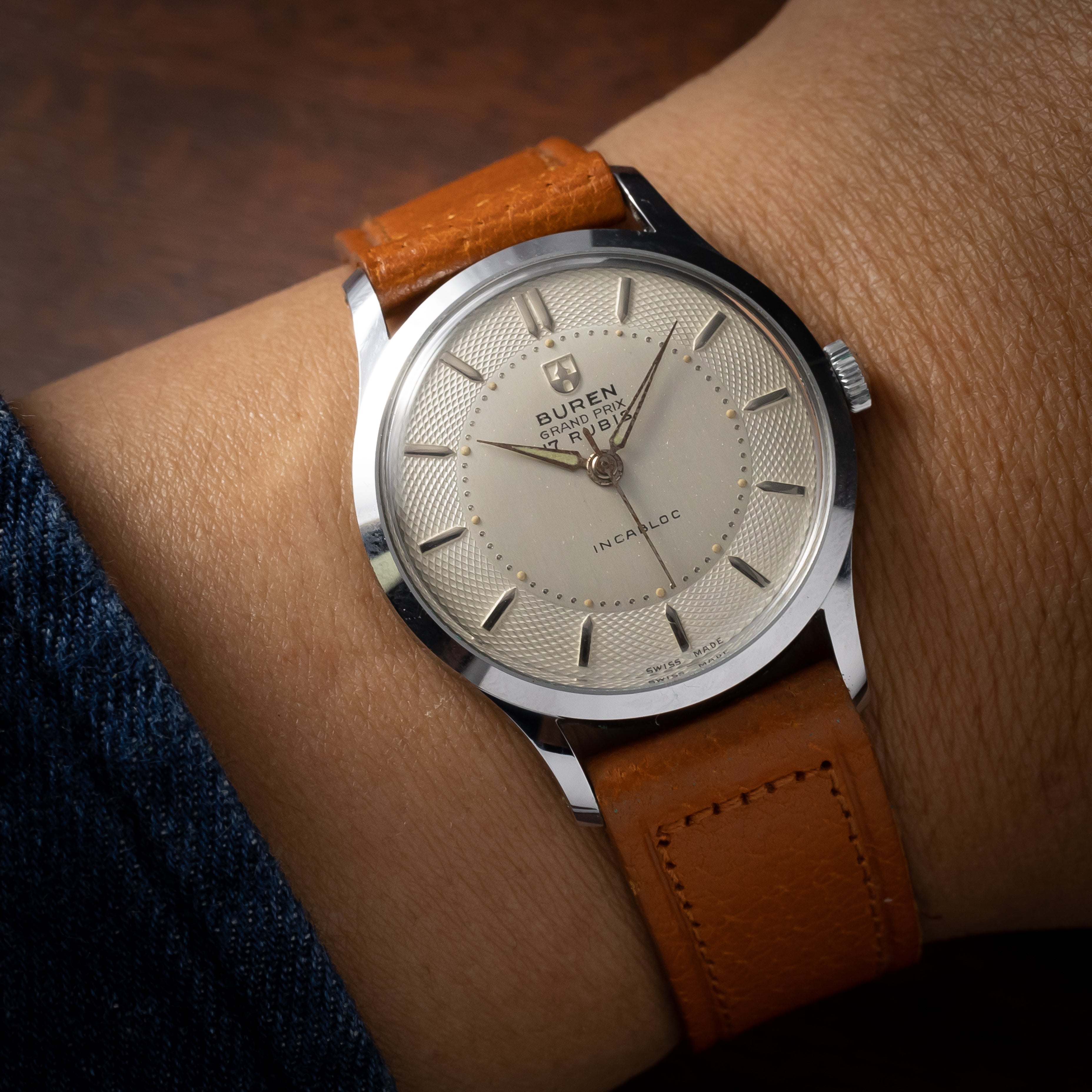 ビューレン グランプリ 未使用品 タグ付き1950年代製 GRAND PRIX 手巻
