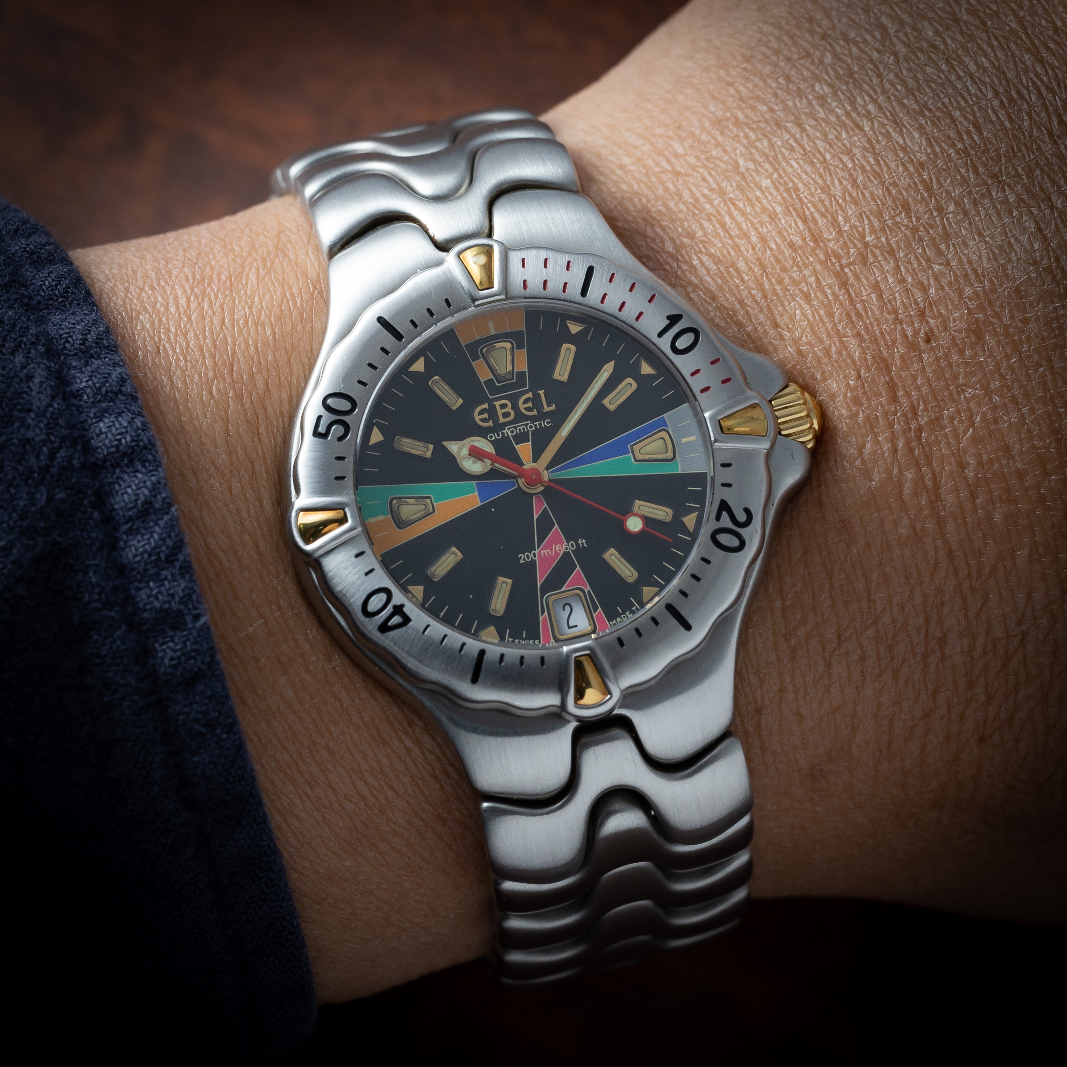 エベル スポーツウェーブ 1990年代製 トリチウム夜光