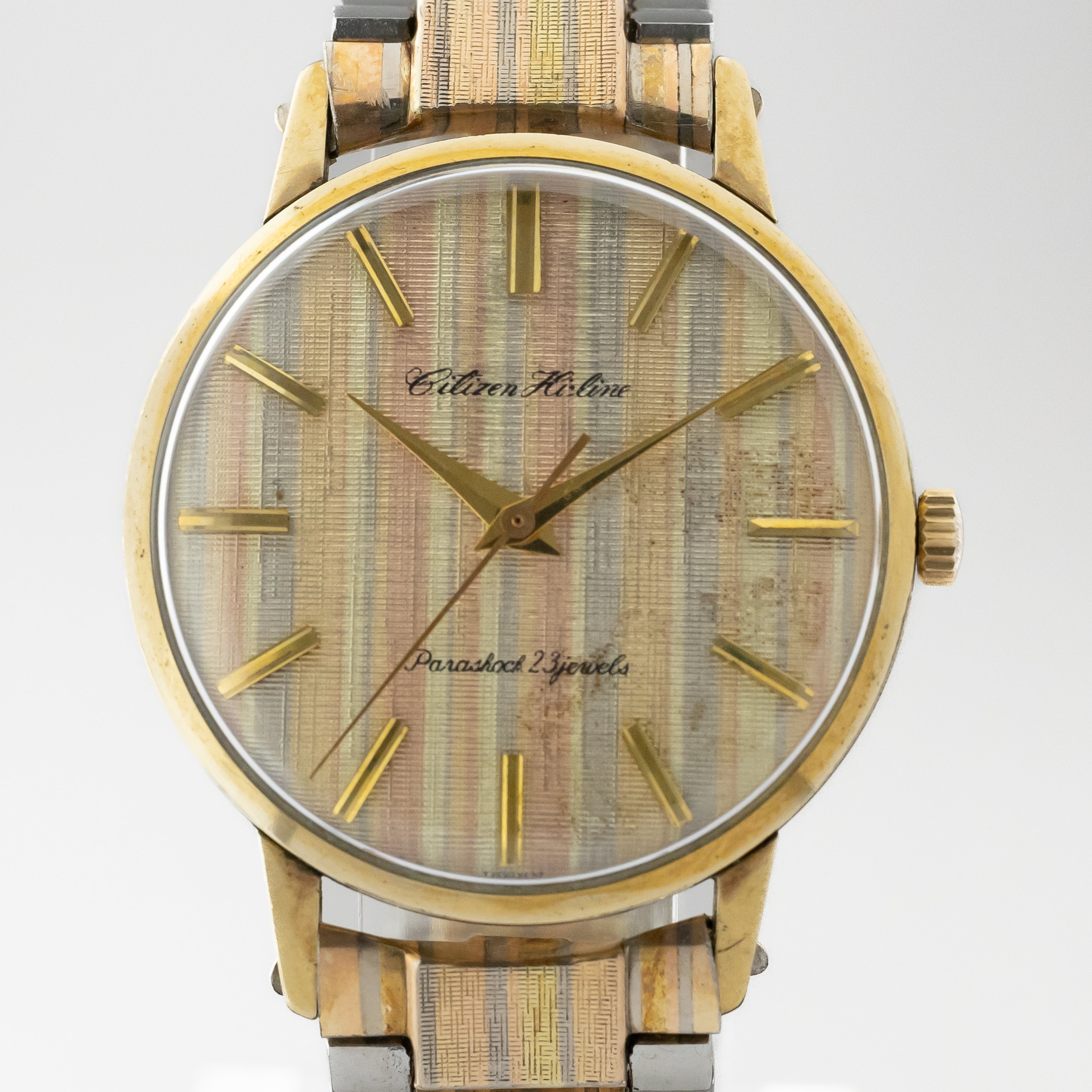 シチズン ハイライン 23石 1963年製 トリドールダイヤル ブレス