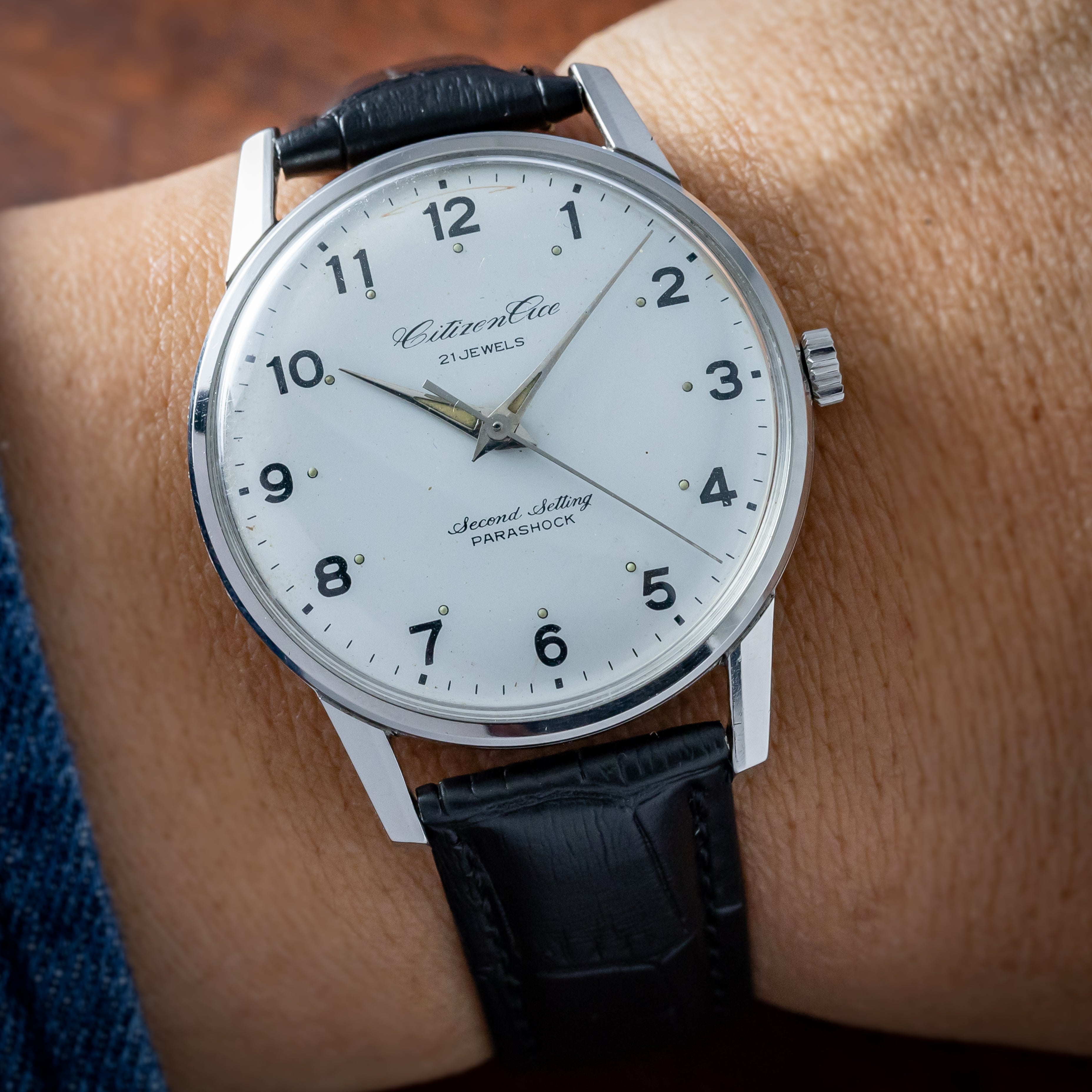 シチズン エース 国鉄 昭和46年 東北鉄 1966年製 セコンドセッティング