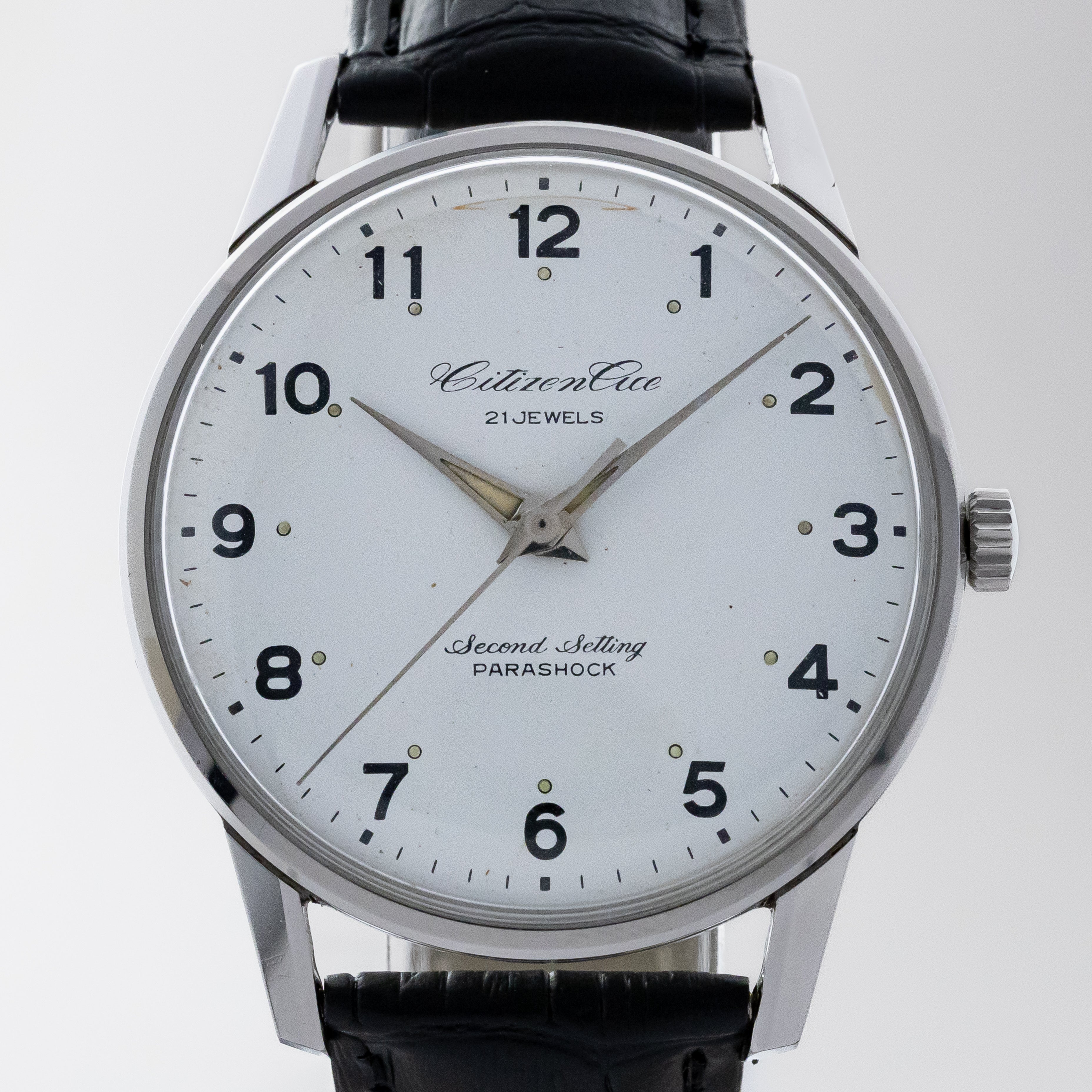 シチズン エース 国鉄 昭和46年 東北鉄 1966年製 セコンドセッティング