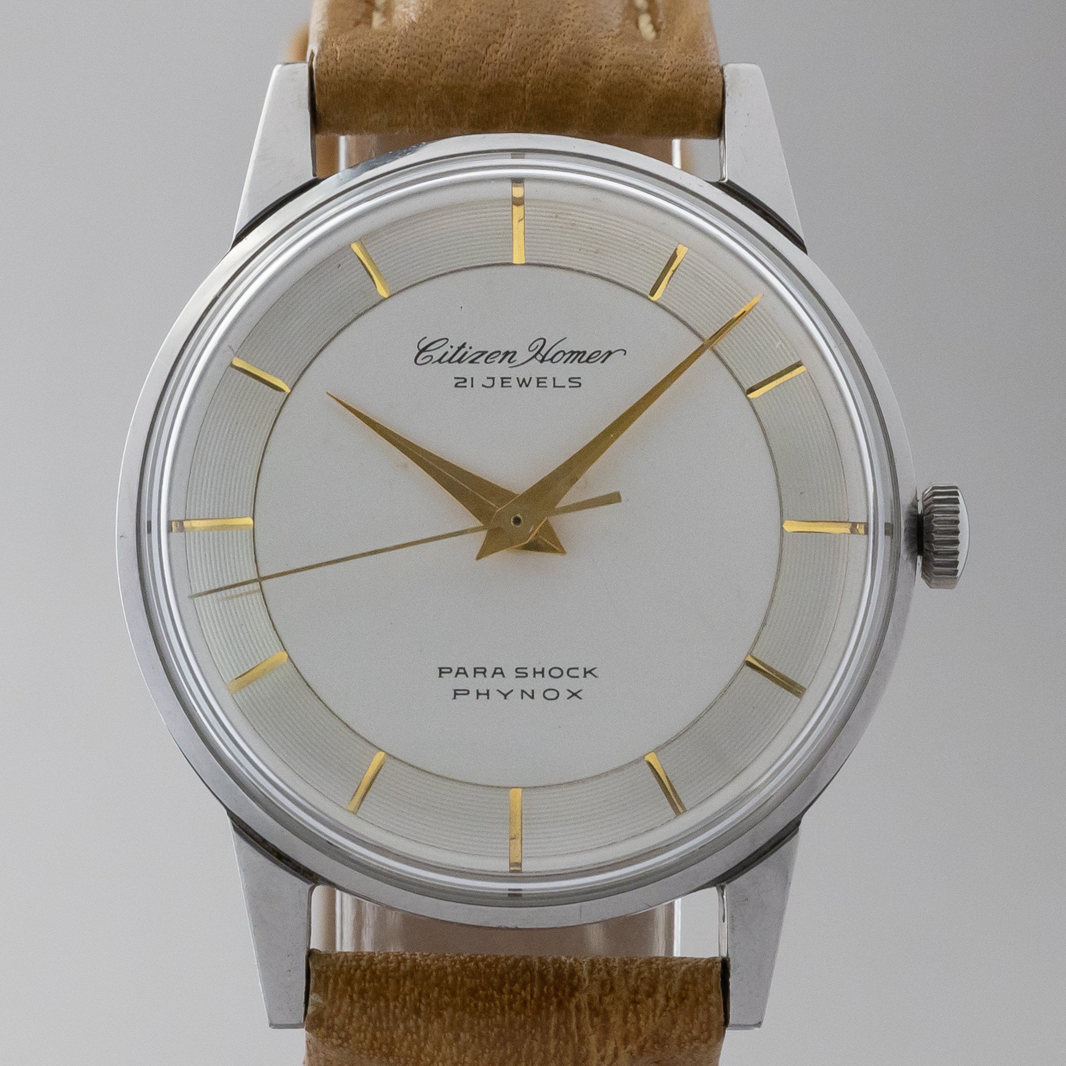 シチズン ホーマー 21石 ツートンダイヤル 1961年製 パラショック フィノックス