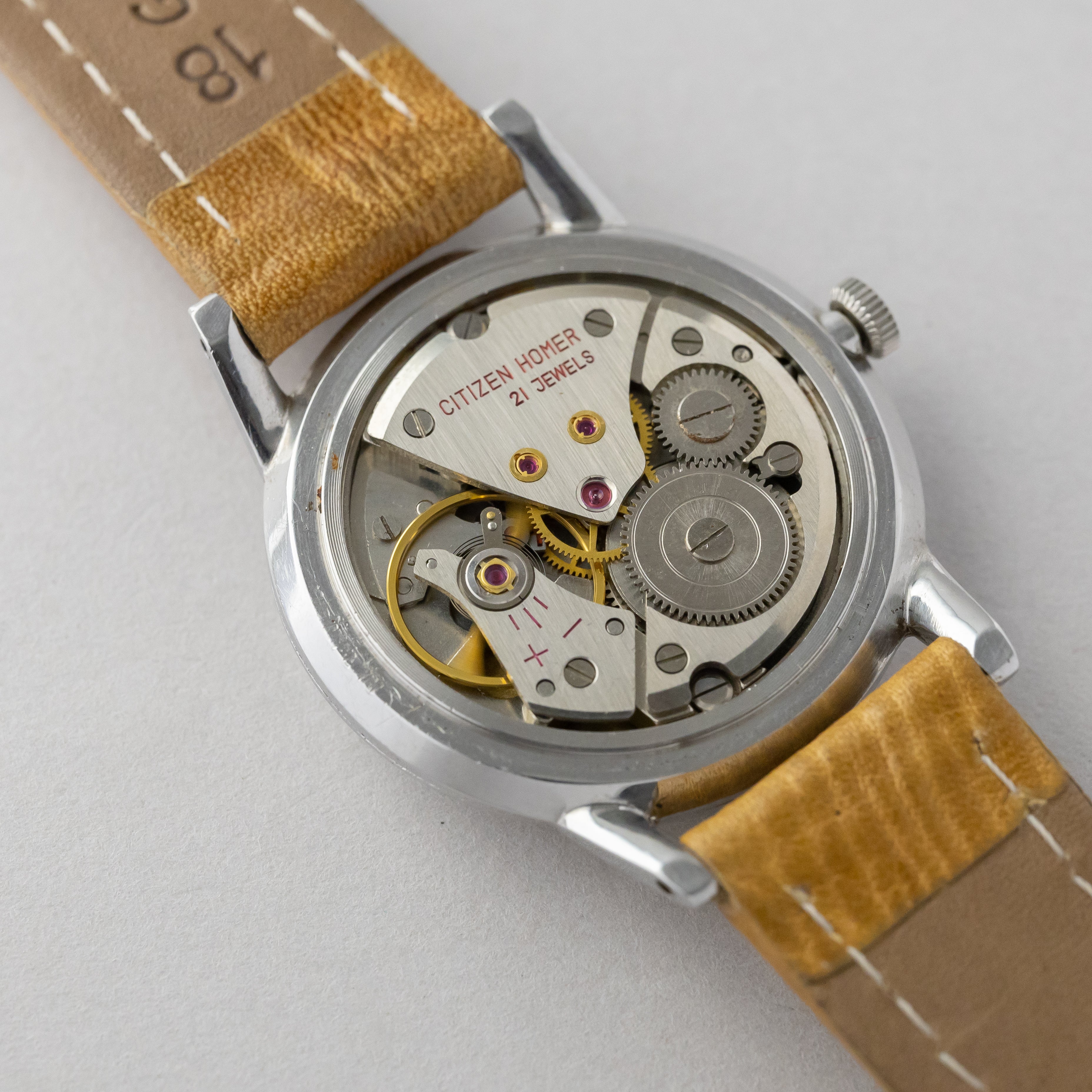 シチズン ホーマー 21石 ツートンダイヤル 1961年製 パラショック フィノックス