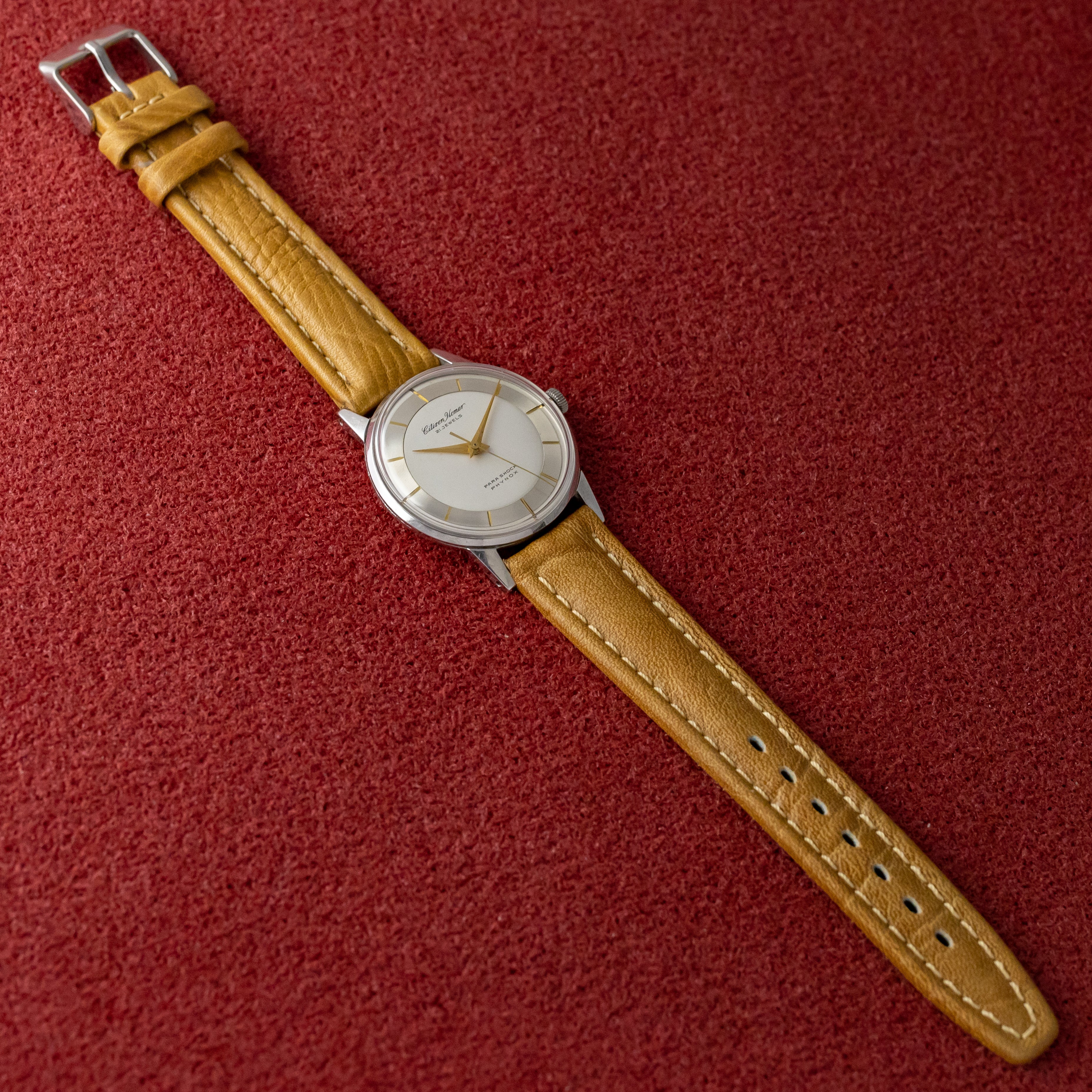 シチズン ホーマー 21石 ツートンダイヤル 1961年製 パラショック フィノックス