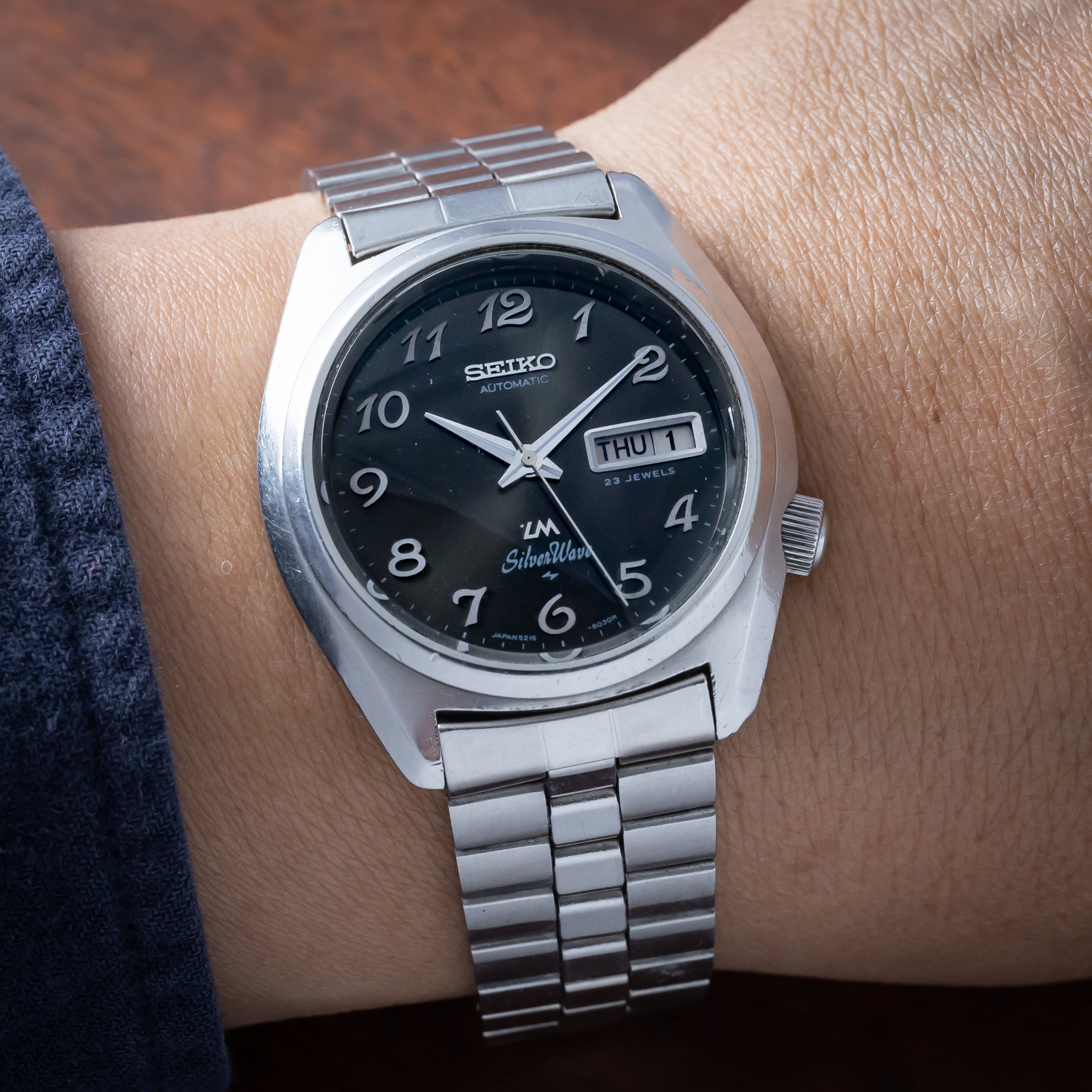 セイコー LM シルバーウェーブ 1976年製 アラビアダイヤル