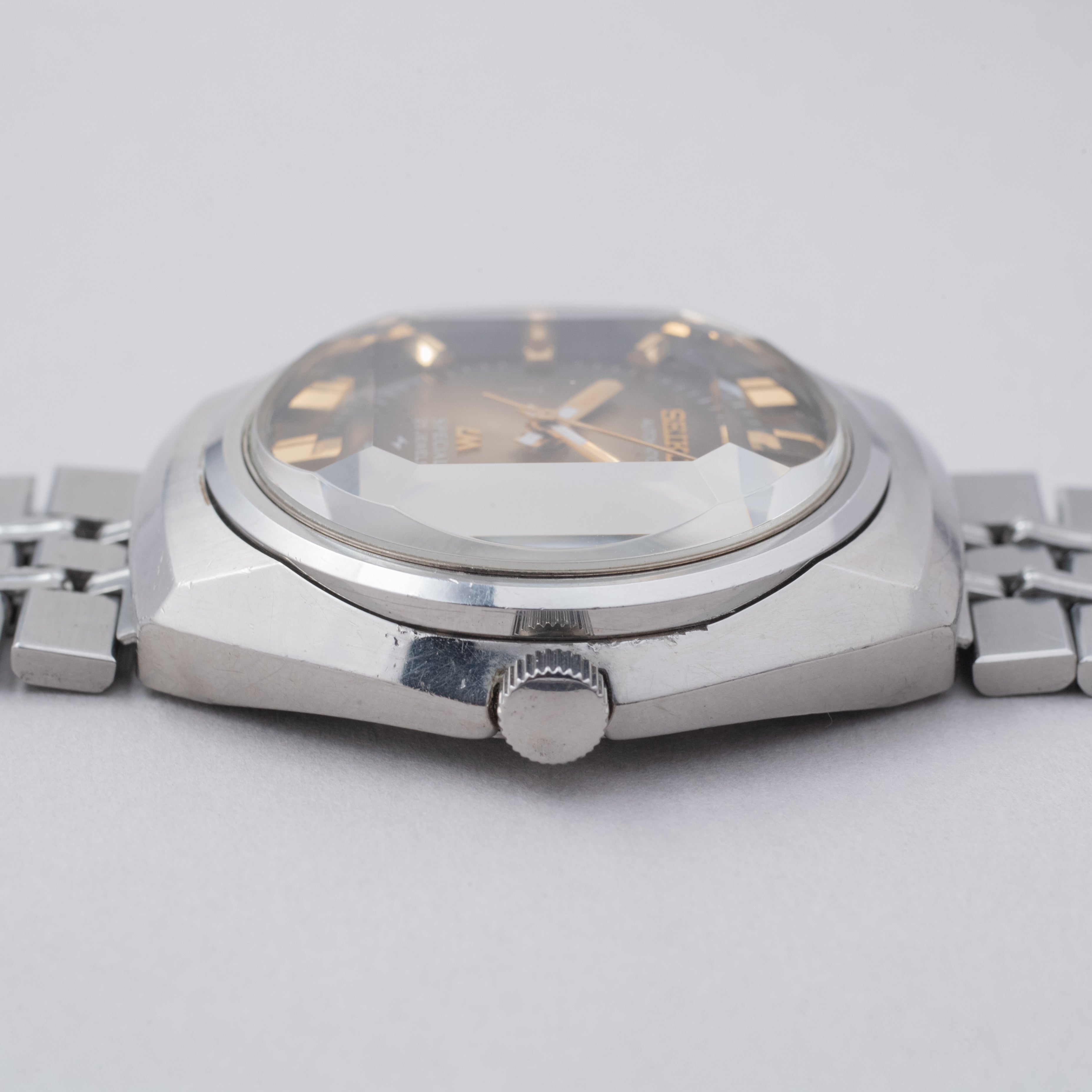 セイコー LMスペシャル 1974年製 カットガラス ブラウン Ref.5216-6020 純正ブレス付き