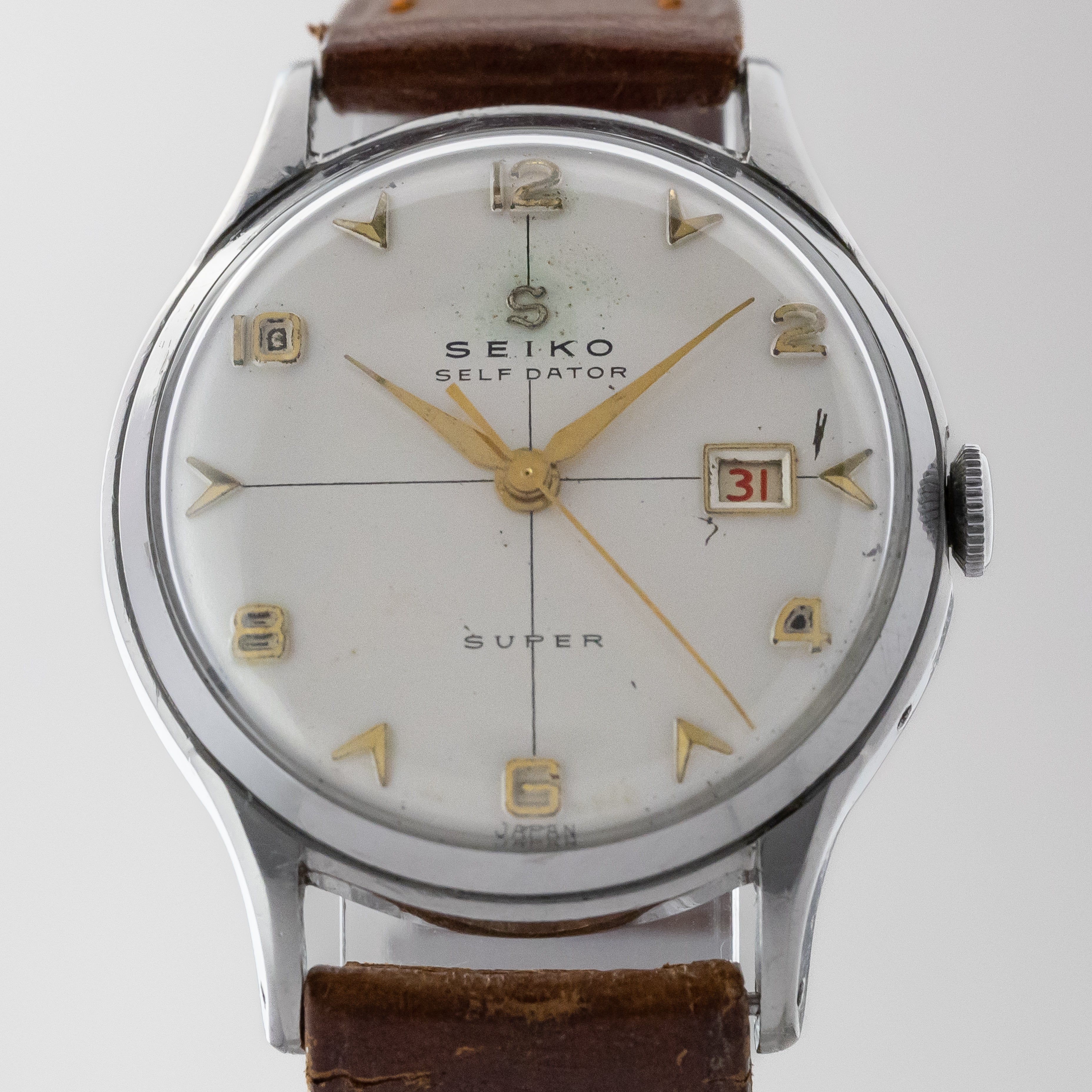 セイコー 1954年製 スーパー セルフデーター ステンレスケース Ref.13018