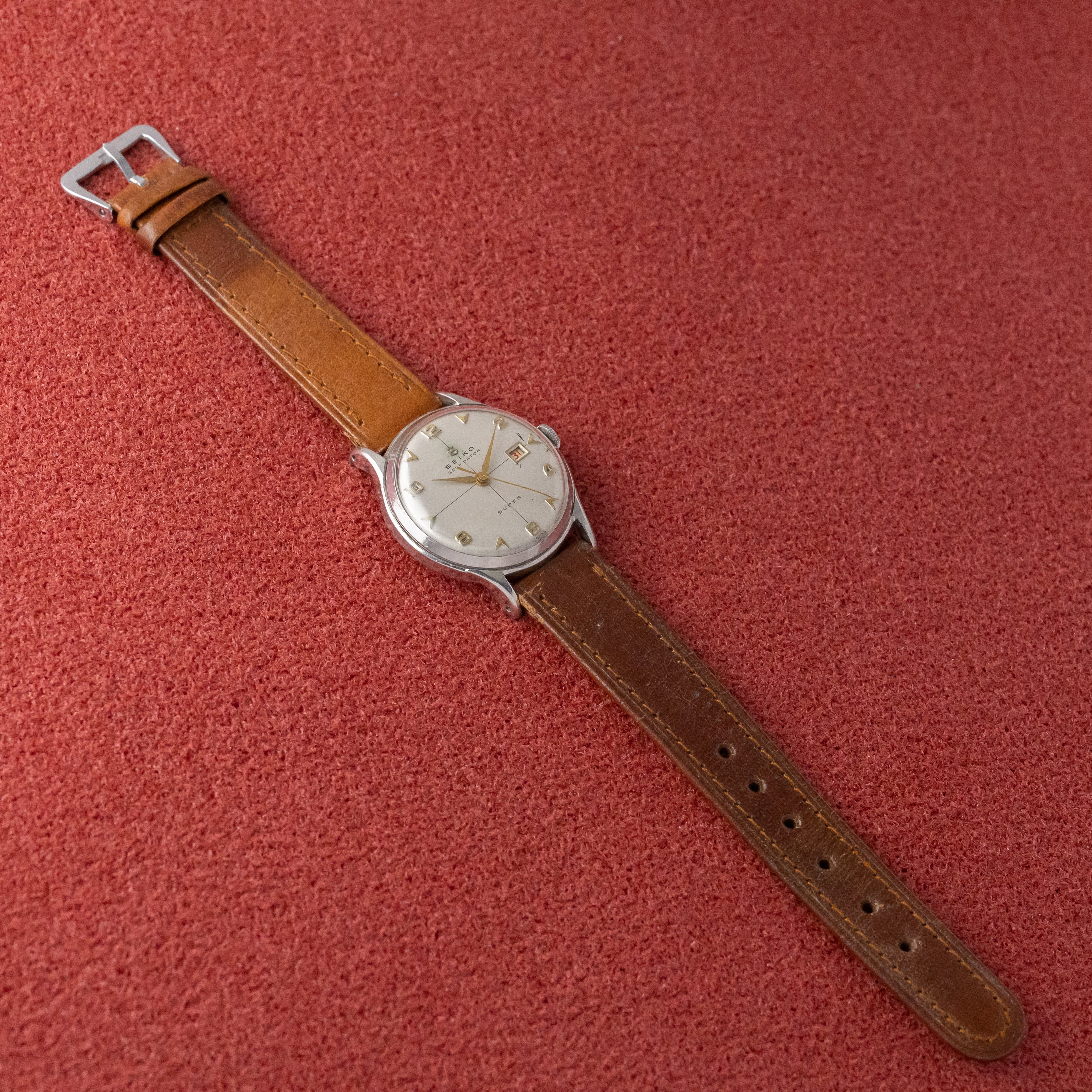 セイコー 1954年製 スーパー セルフデーター ステンレスケース Ref.13018