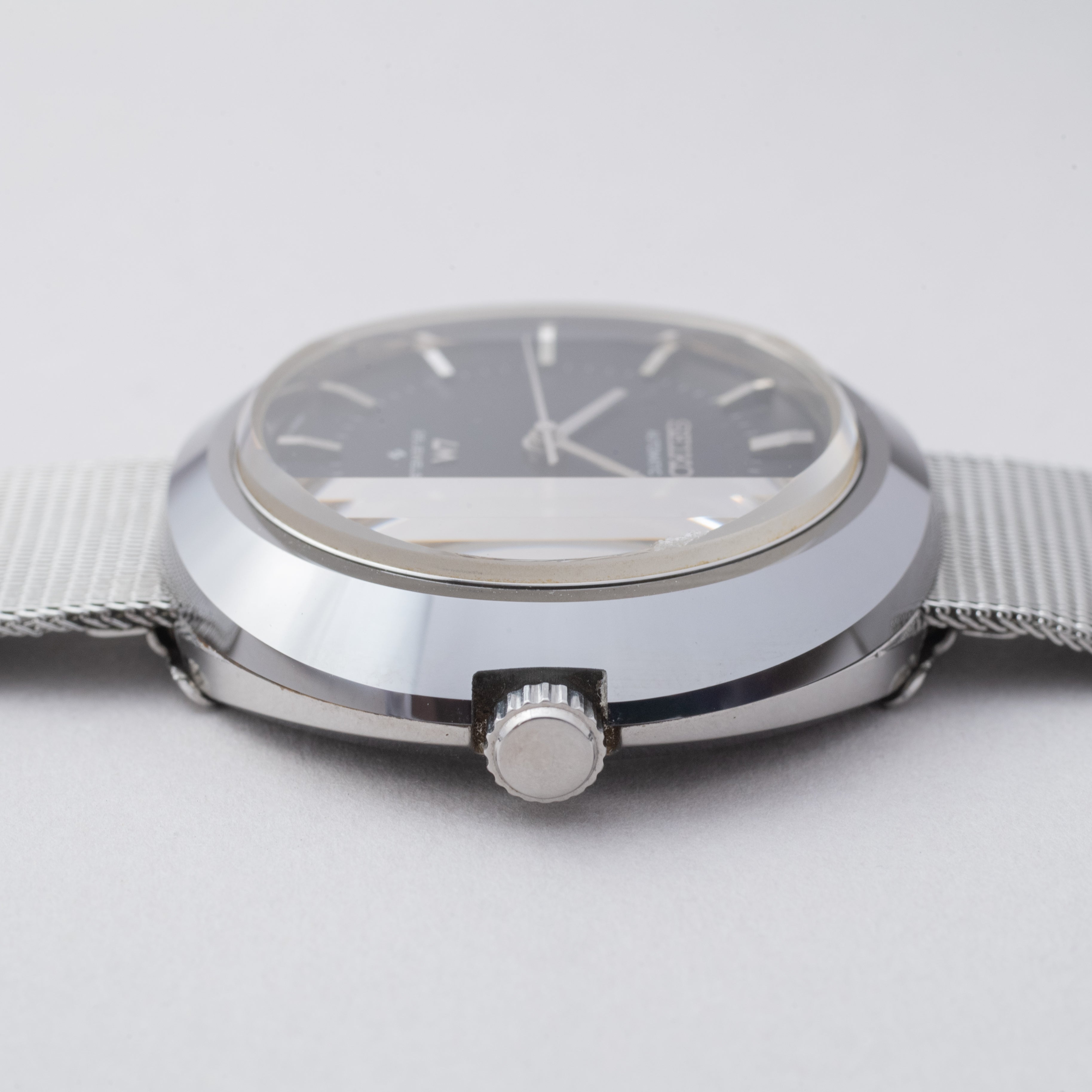 セイコー LM 超硬ケース 3面カットガラス 1972年製 純正ブレス NSAGケース