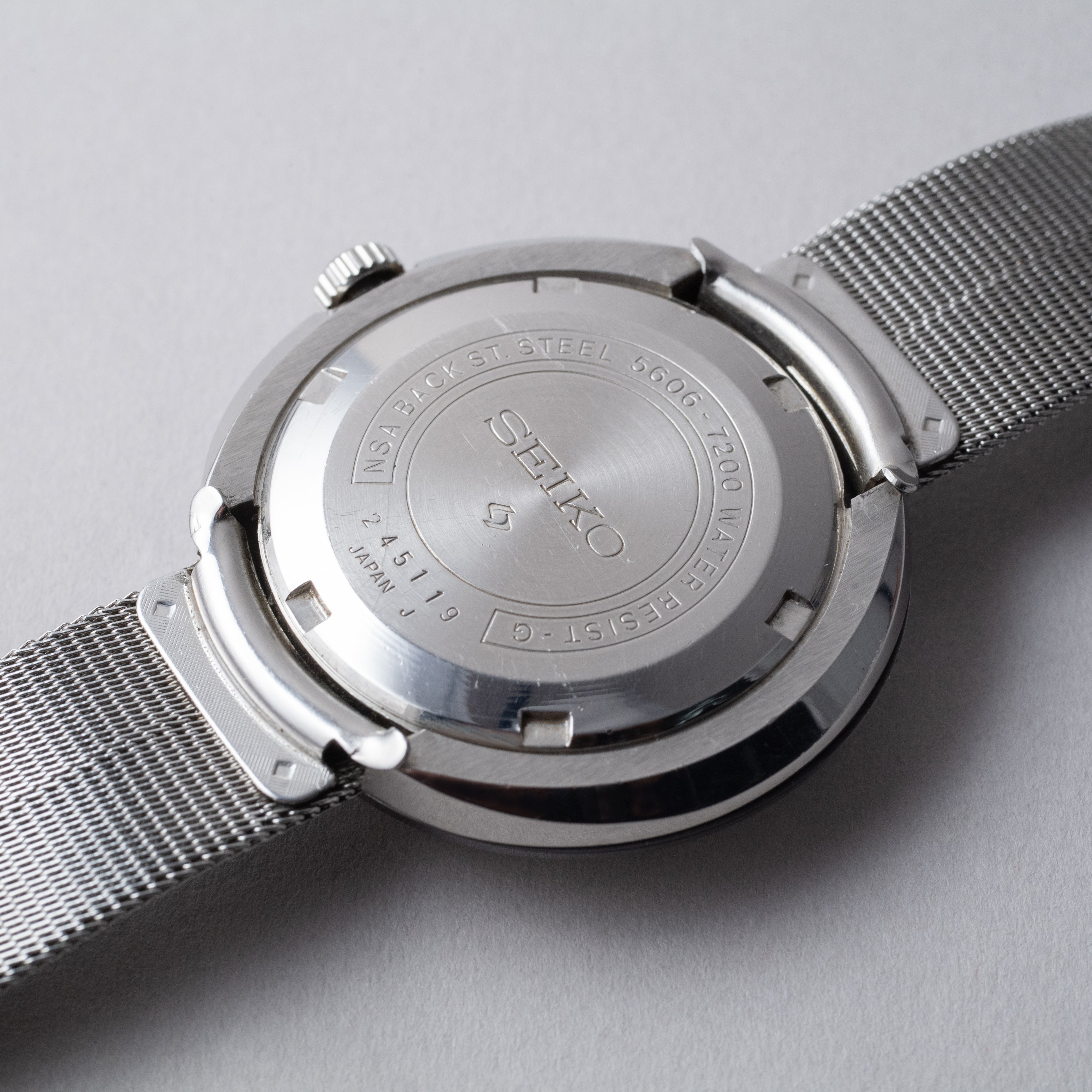 セイコー LM 超硬ケース 3面カットガラス 1972年製 純正ブレス NSAGケース