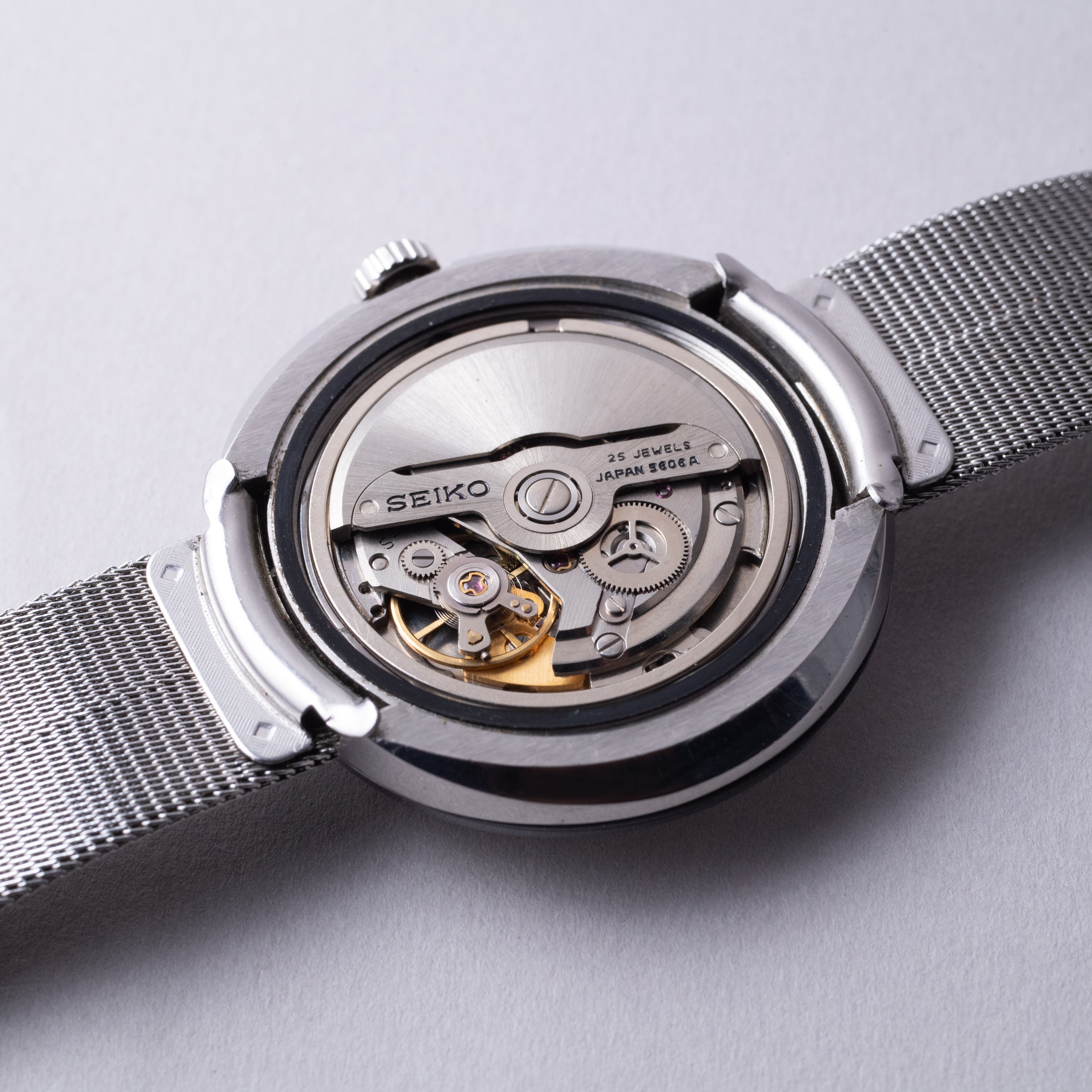 セイコー LM 超硬ケース 3面カットガラス 1972年製 純正ブレス NSAGケース