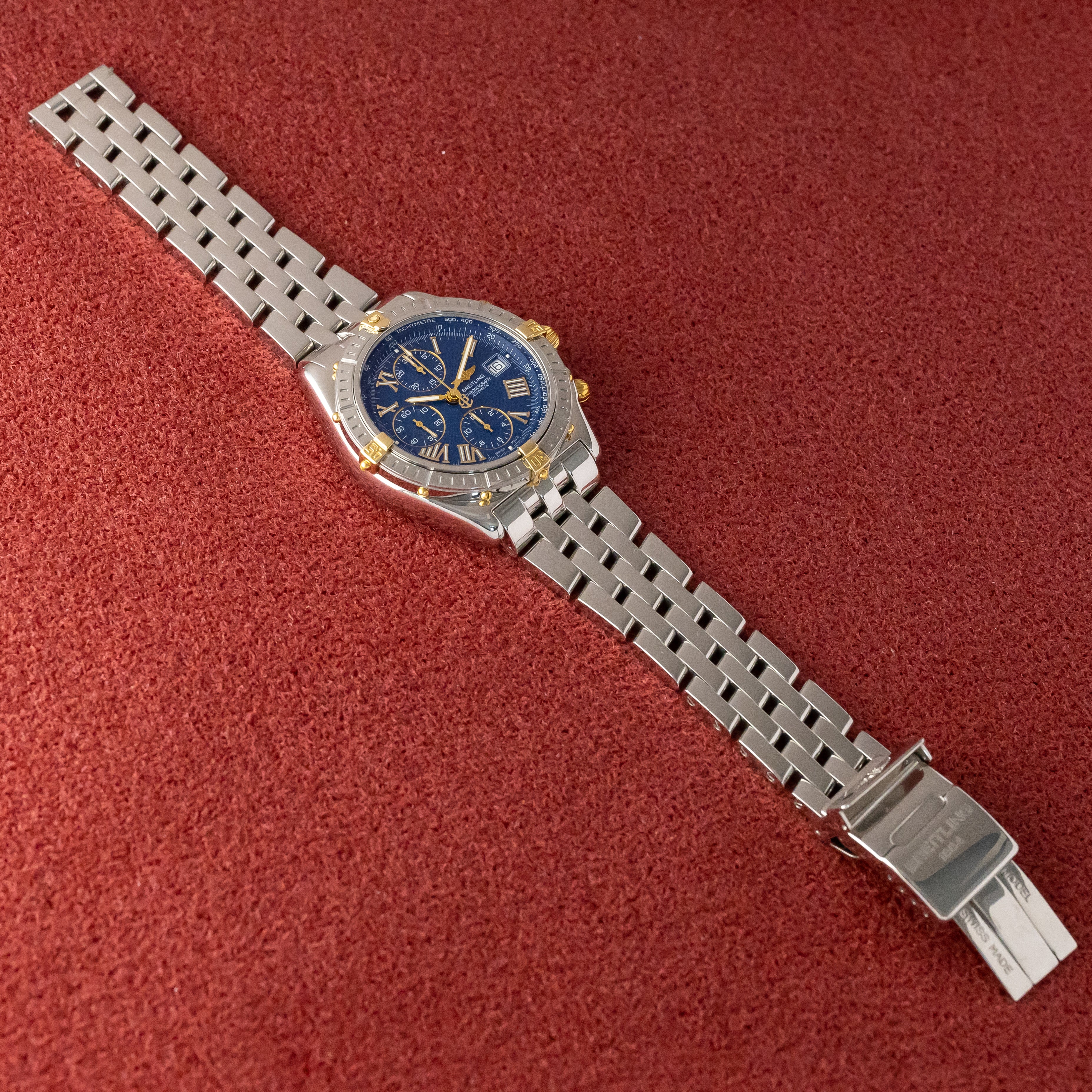 ブライトリング クロスウインド クロノグラフ ブルーダイヤル 1999年販売