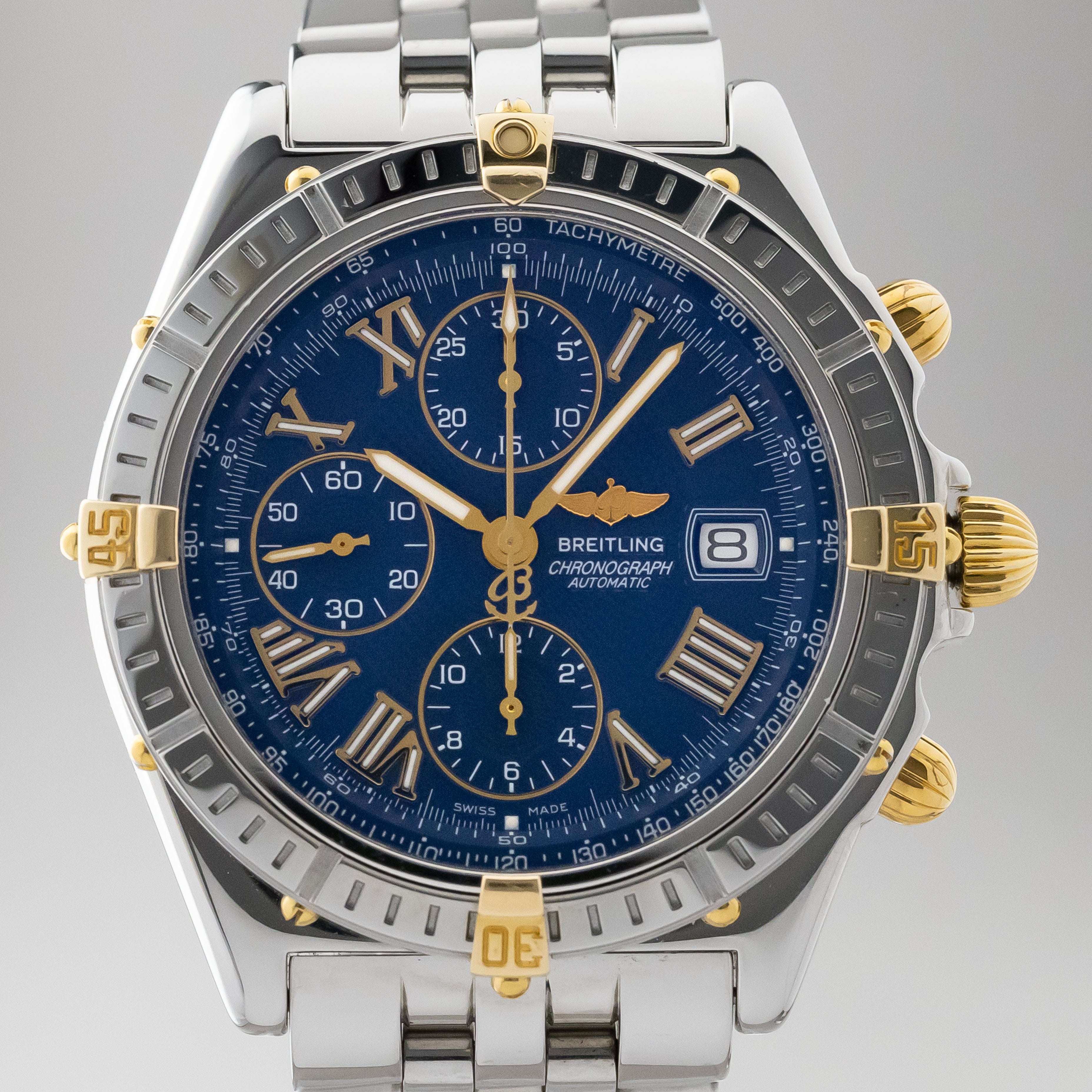 ブライトリング クロスウインド クロノグラフ ブルーダイヤル 1999年販売